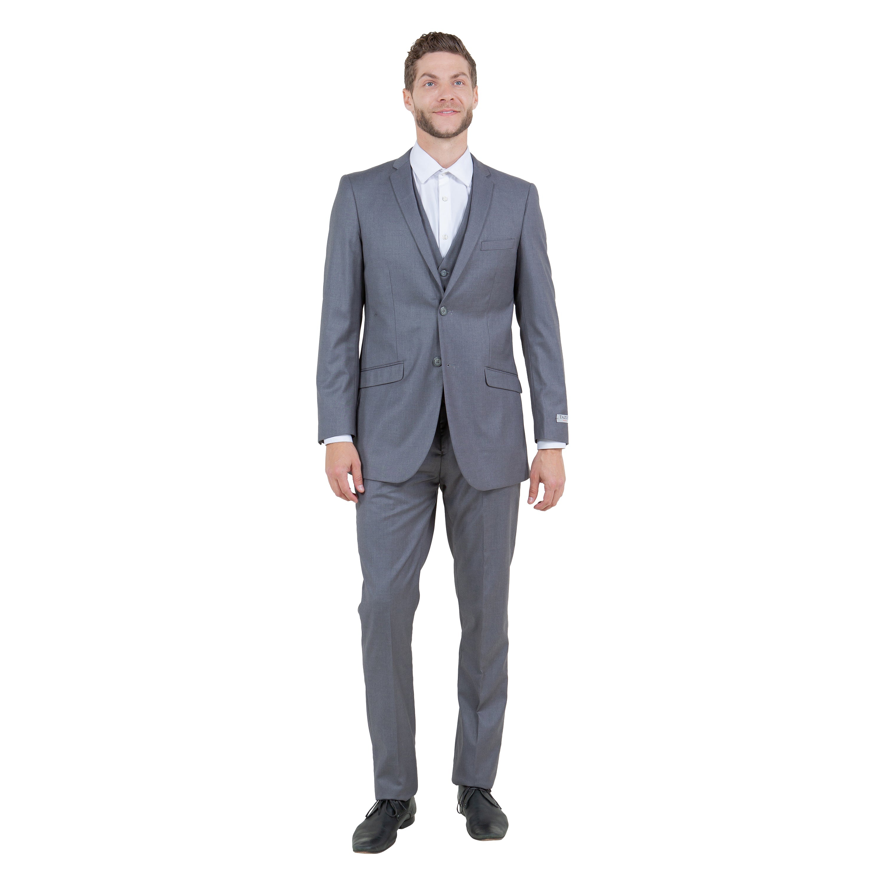 Men's Slim-Fit 3pc Suit, Notch Lapel