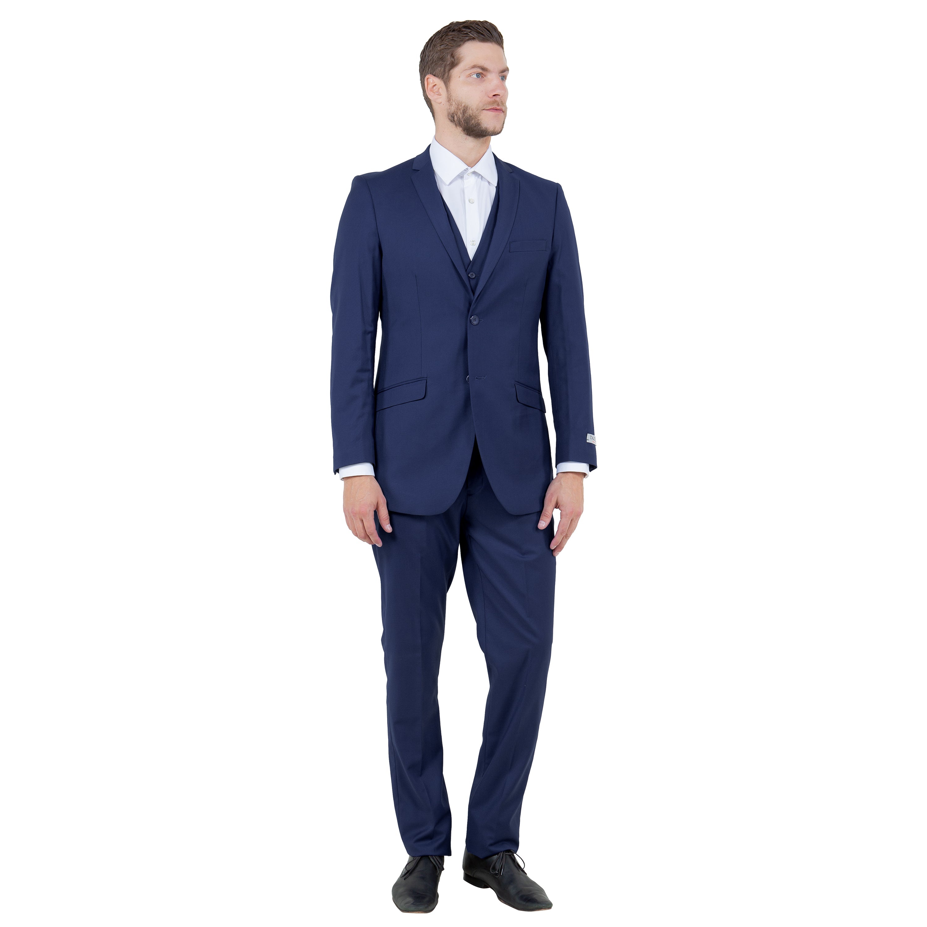 Men's Slim-Fit 3pc Suit, Notch Lapel