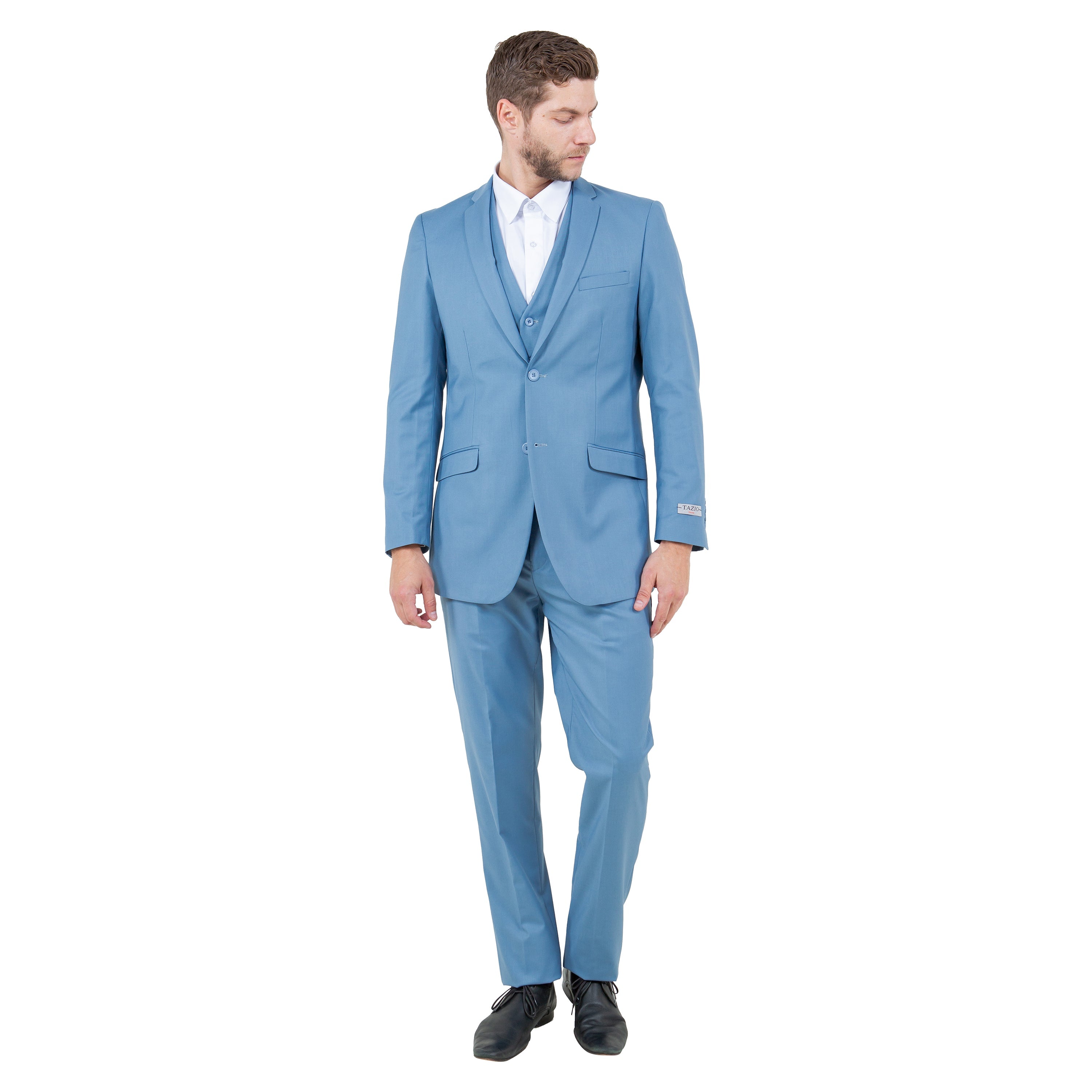 Men's Slim-Fit 3pc Suit, Notch Lapel