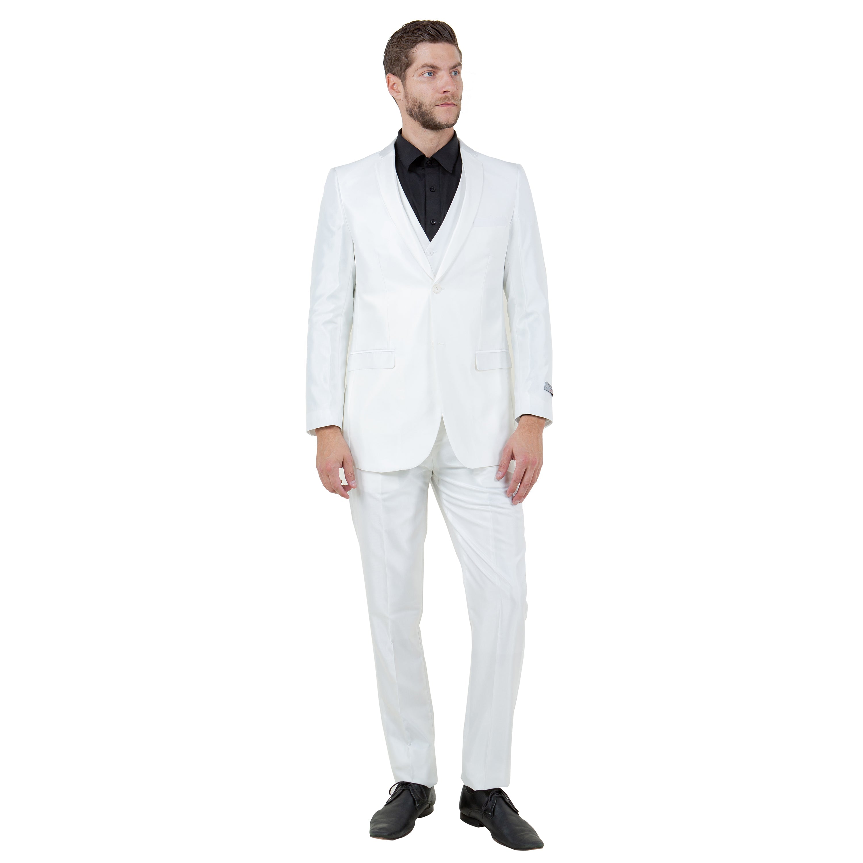 Ivory Men's Sharskin Slim-Fit 3-Piece Suit