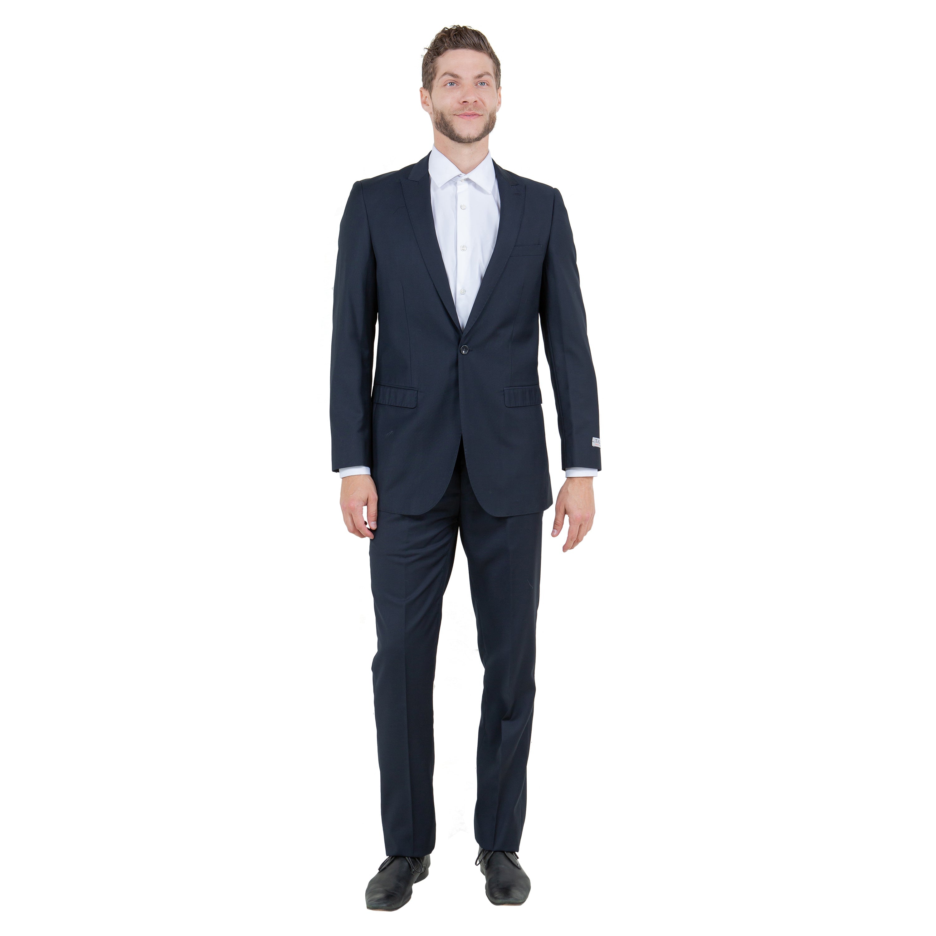 Navy Solid 2-PC Slim Fit Performance Stretch Suits