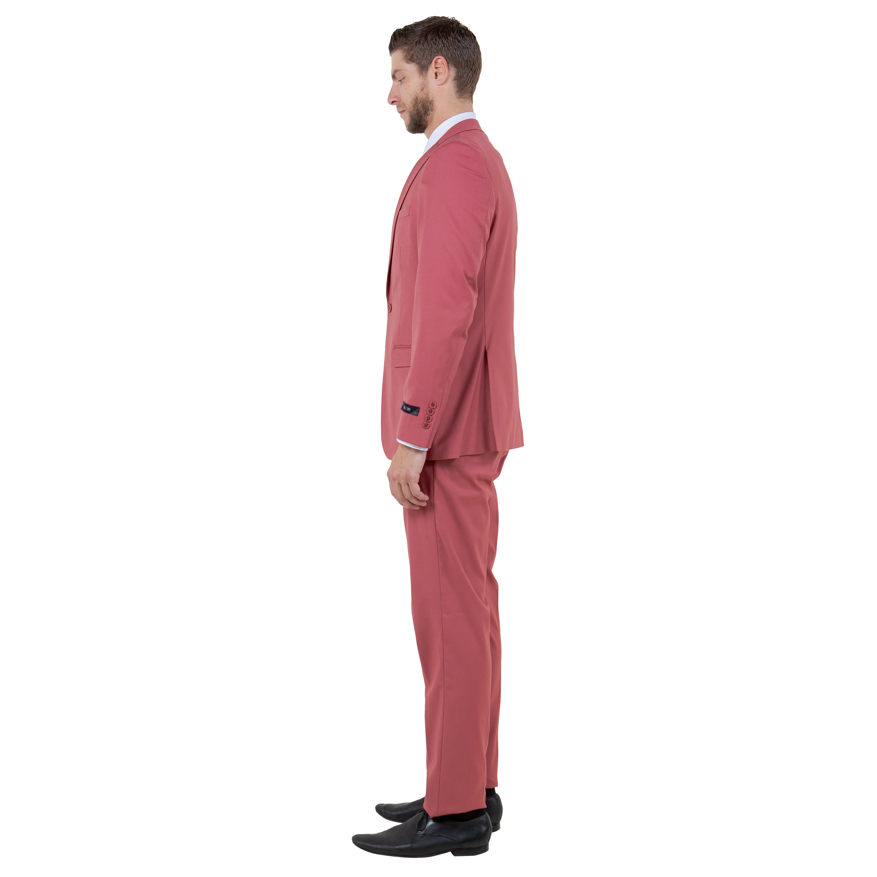 Coral Men's Ultra Slim-Fit 3pc Suit w/ Expandable Waistband