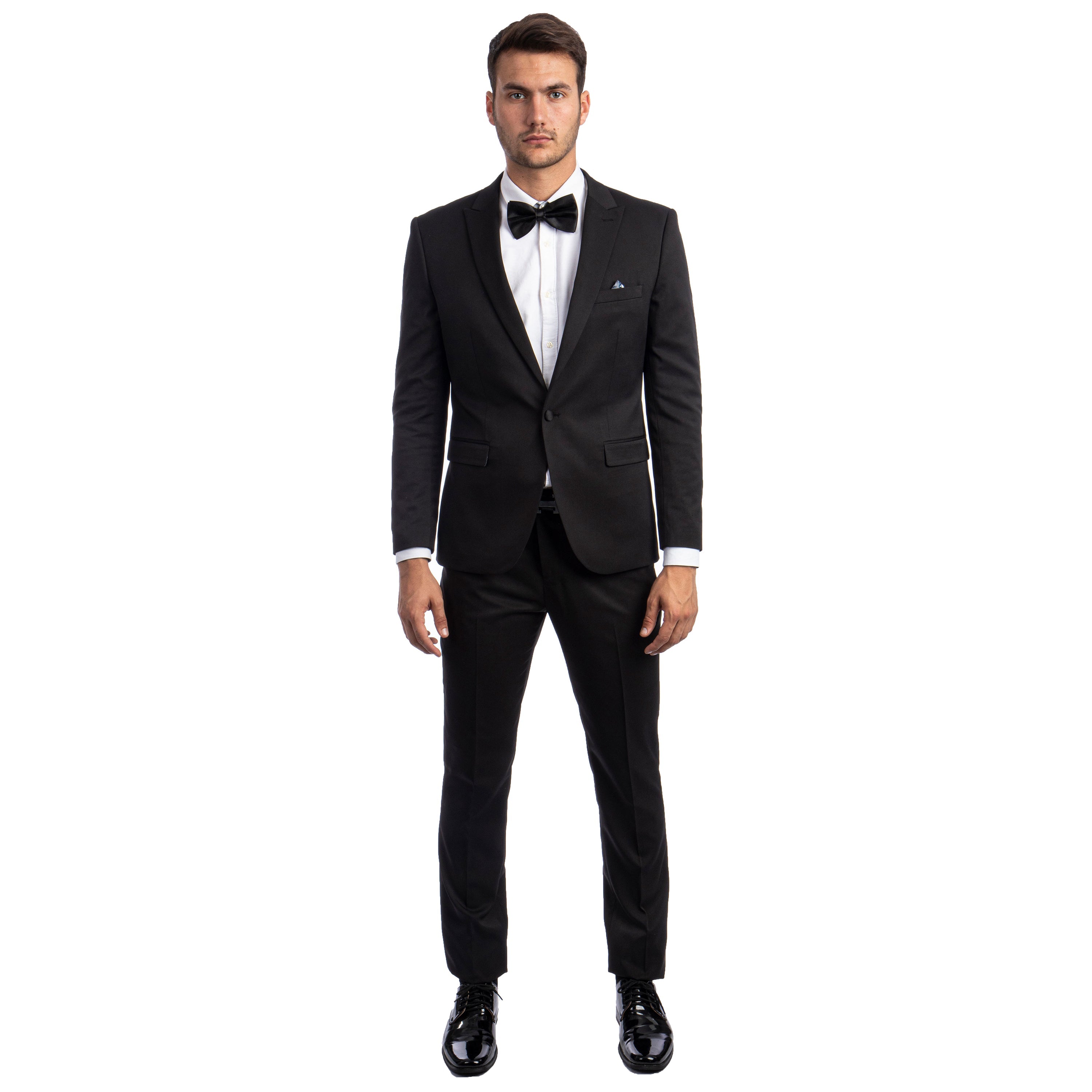 Men's Skinny-Fit 2pc Suit w/ Peak Lapel