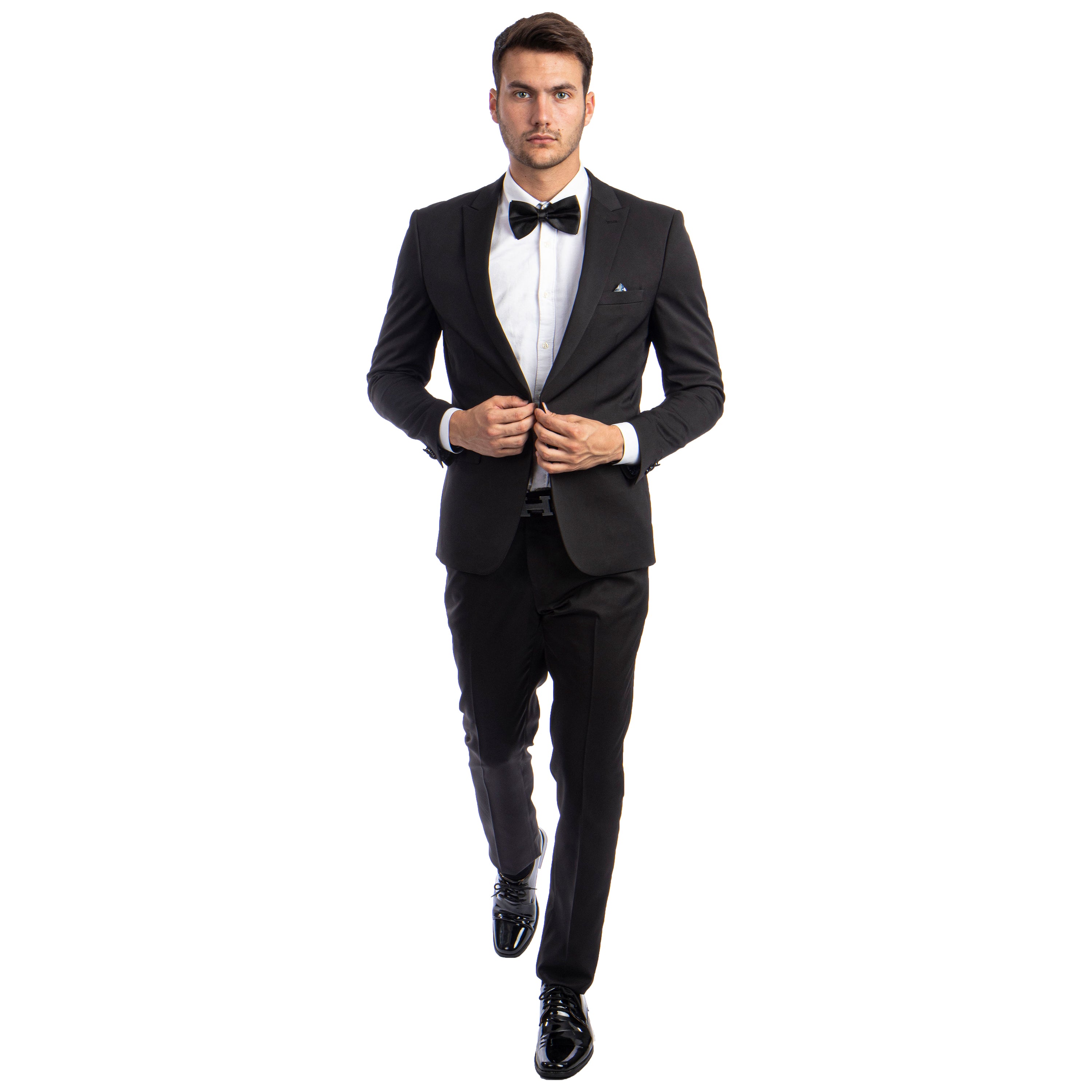 Men's Skinny-Fit 2pc Suit w/ Peak Lapel