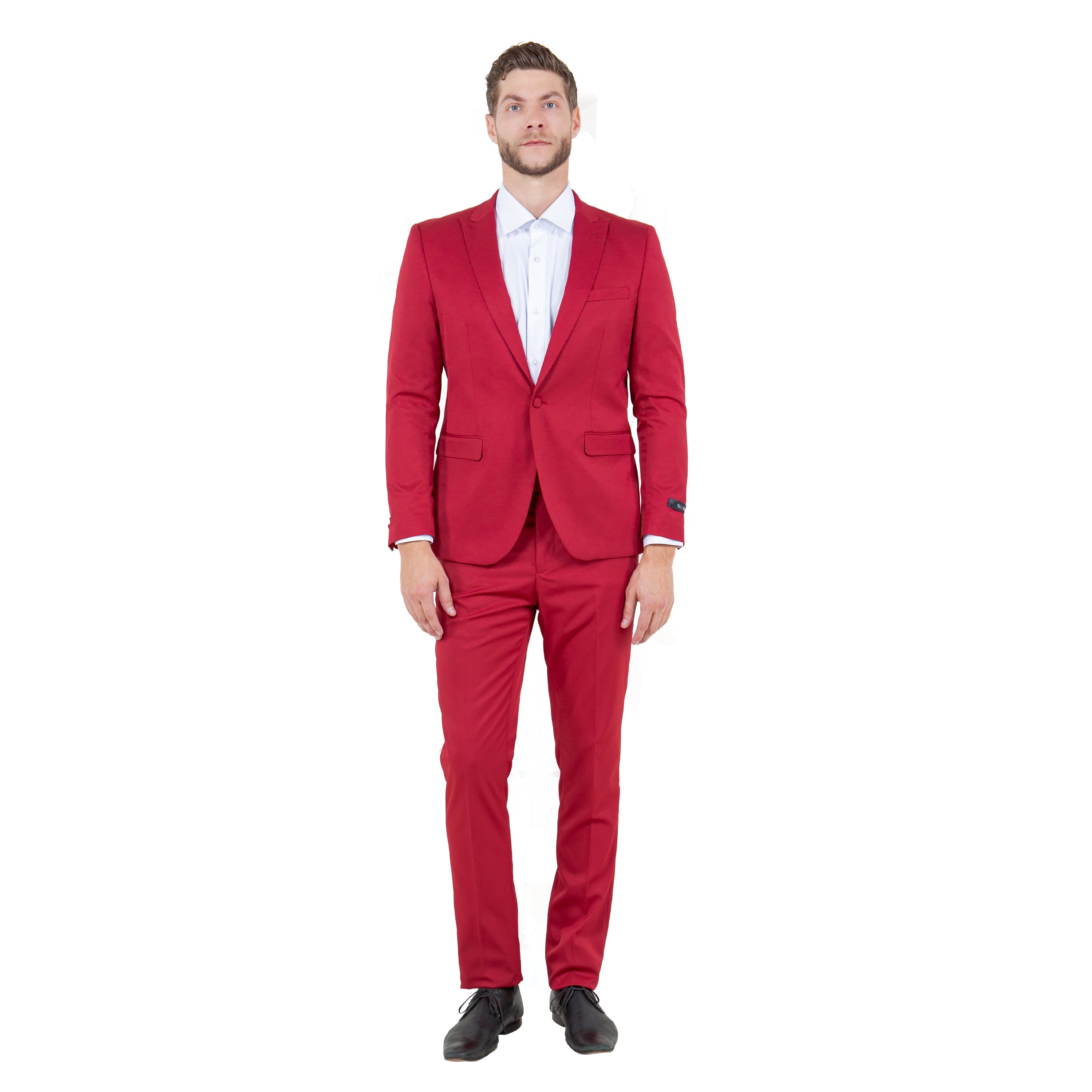 Men's Skinny-Fit 2pc Suit w/ Peak Lapel