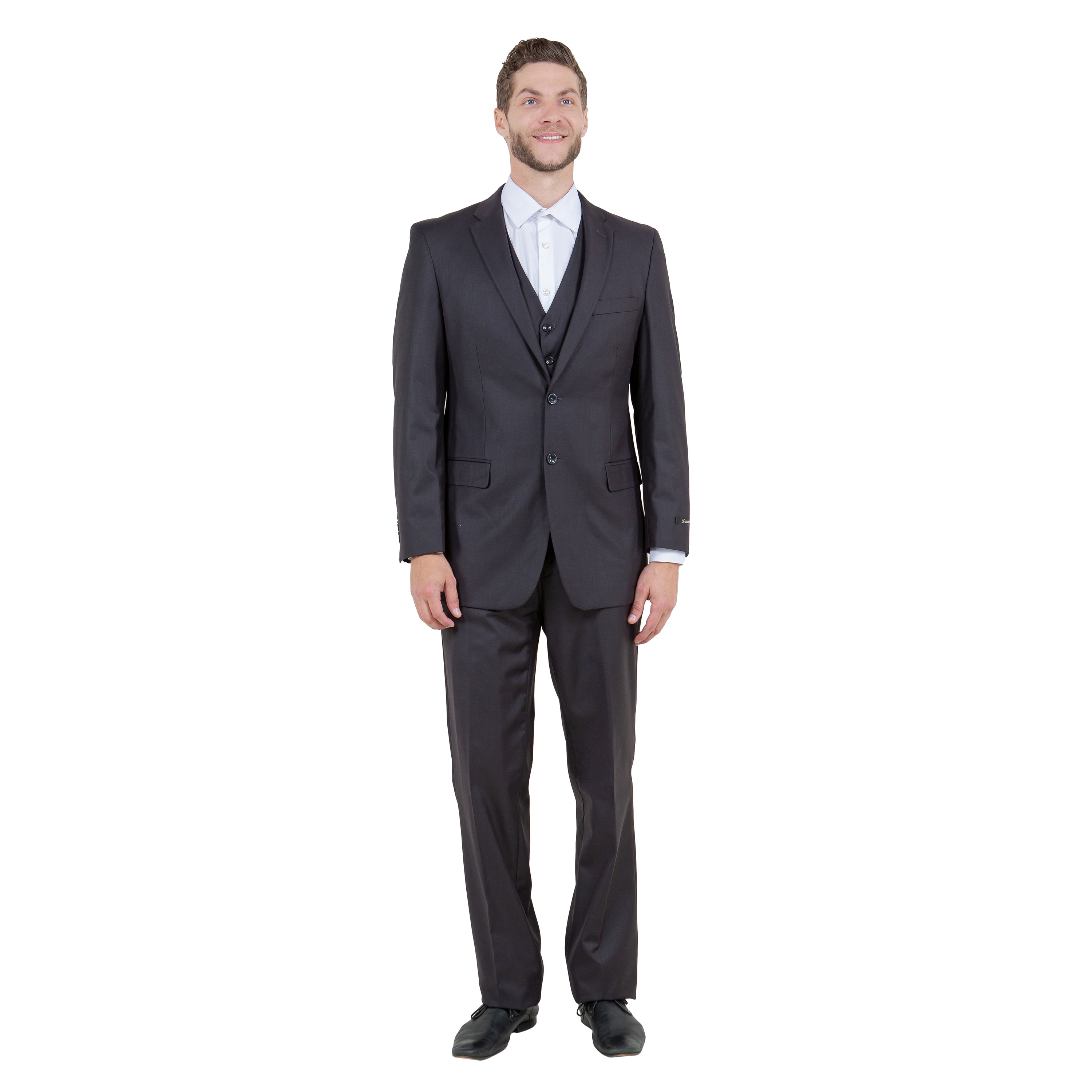 Men's Modern-Fit 3-Piece Suit Set w/ Jacket, Vest and Pants