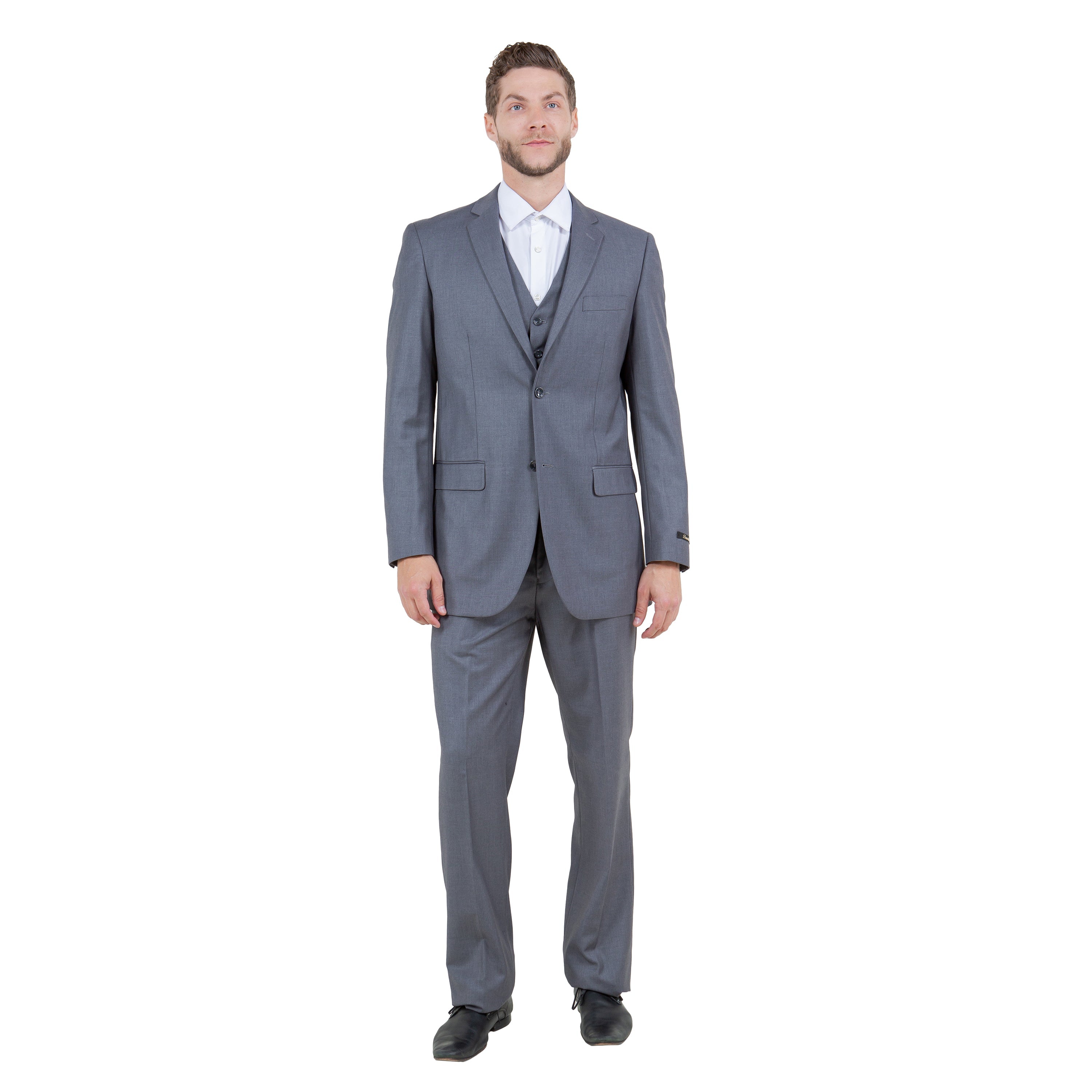 Men's Modern-Fit 3-Piece Suit Set w/ Jacket, Vest and Pants