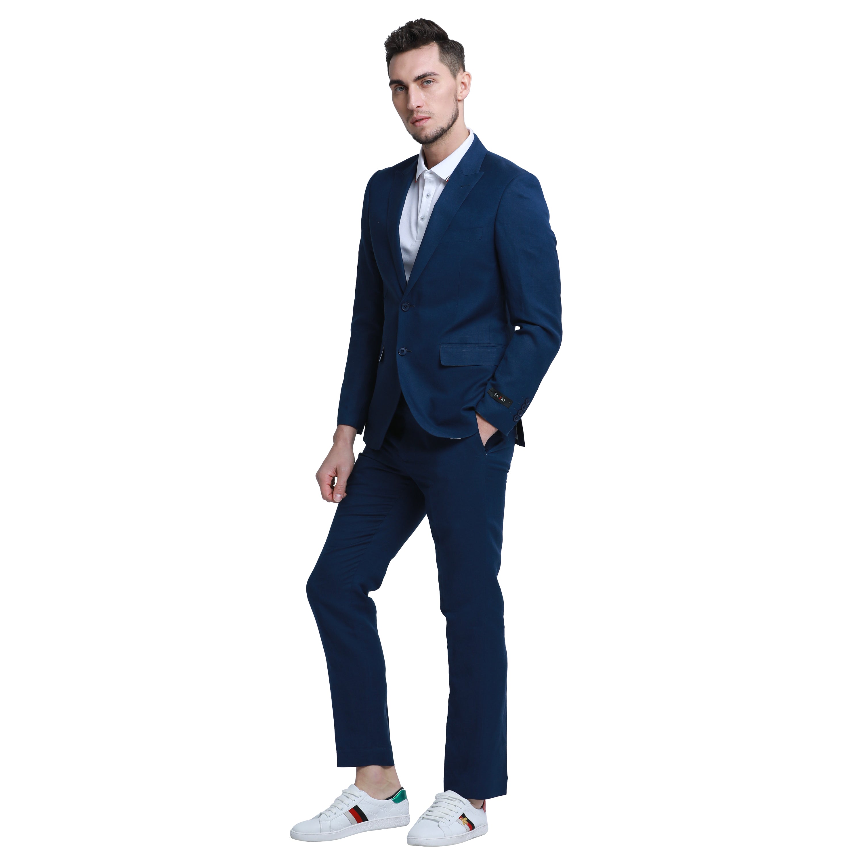 Men's Skinny Fit 2pc Linen Suit