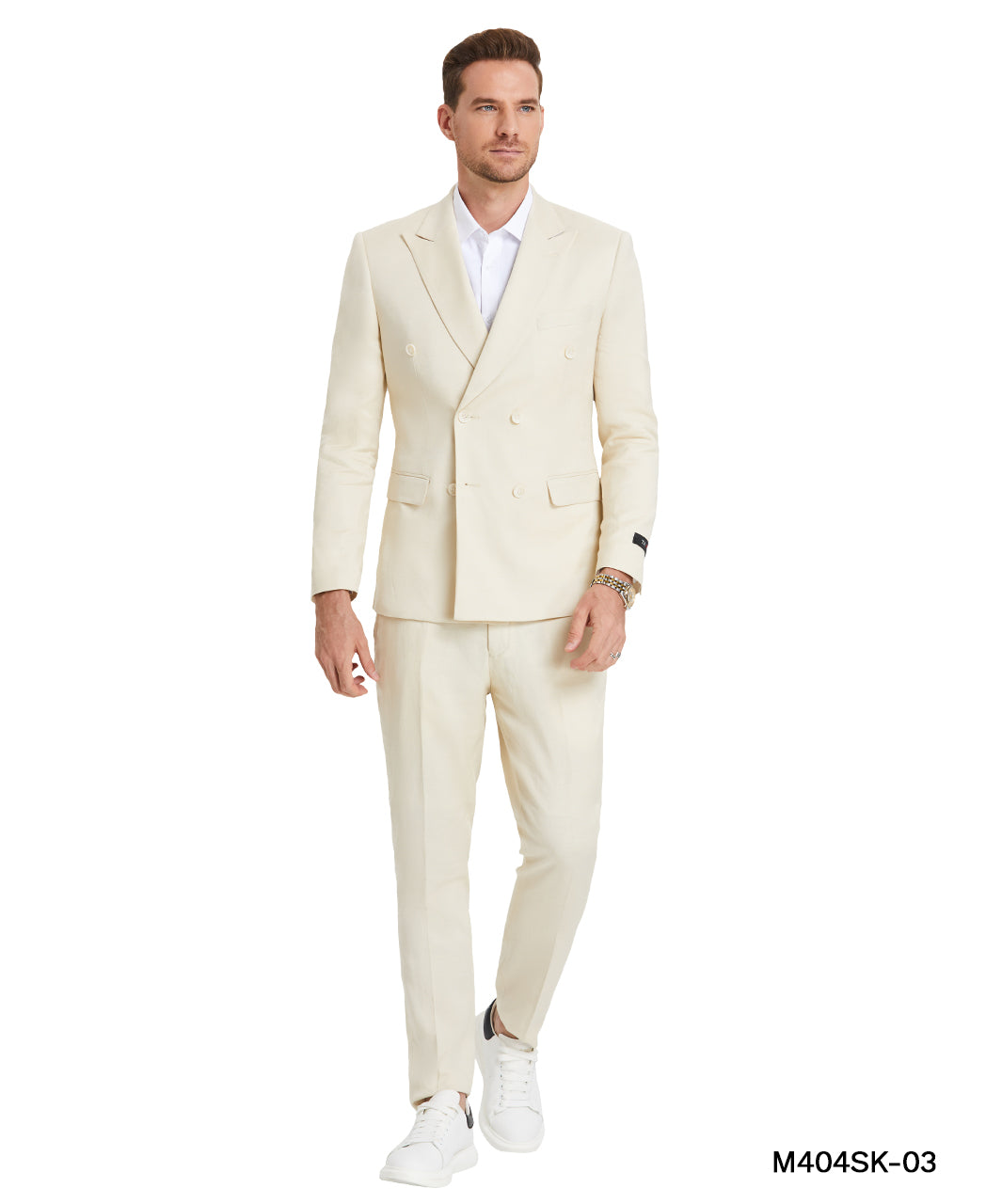 2 PC Double Breasted Solid Suit