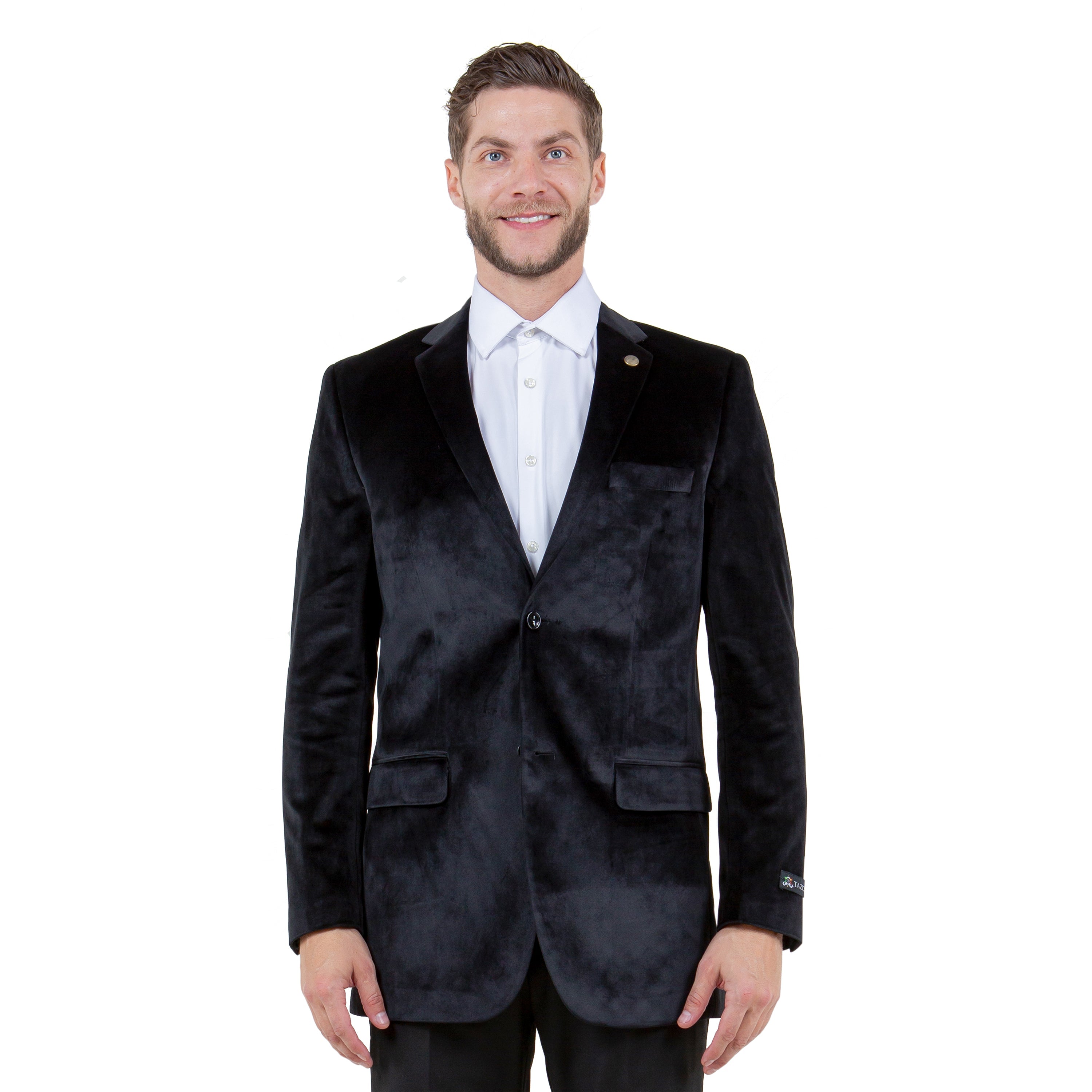 Men's Modern Fit Velvet Blazer Only