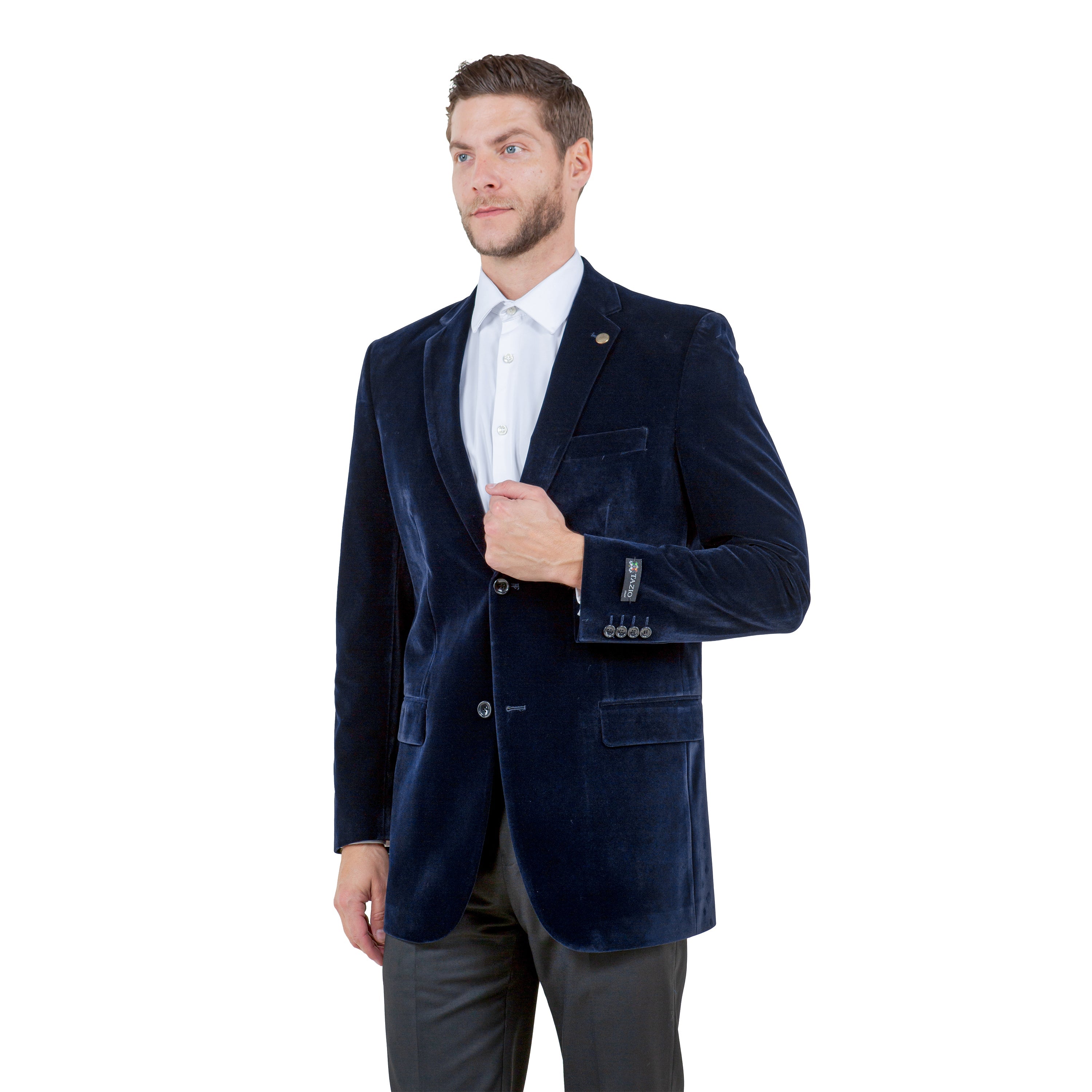 Men's Modern Fit Velvet Blazer Only