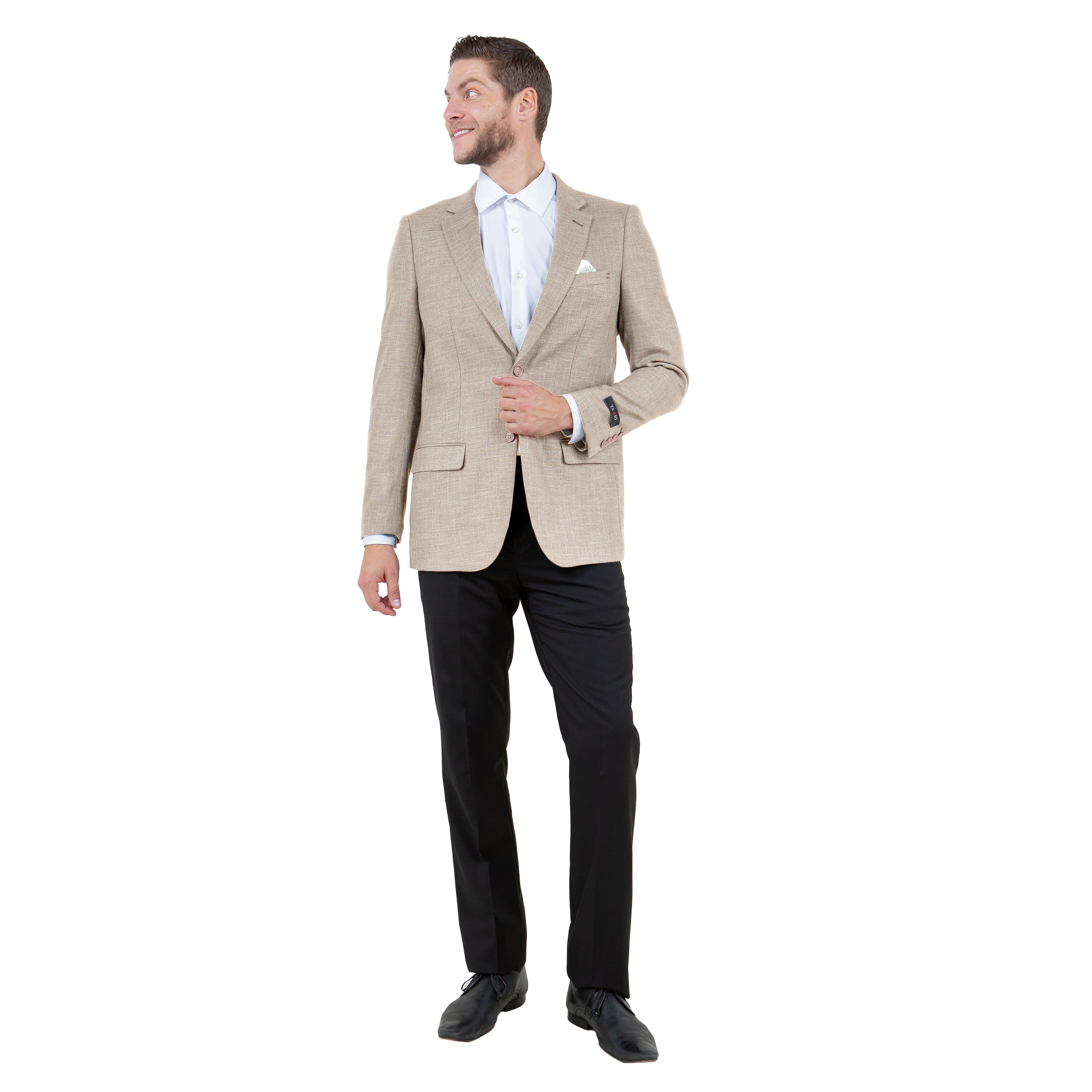 Mens Notch Lapel Blazer Only a Linen Look