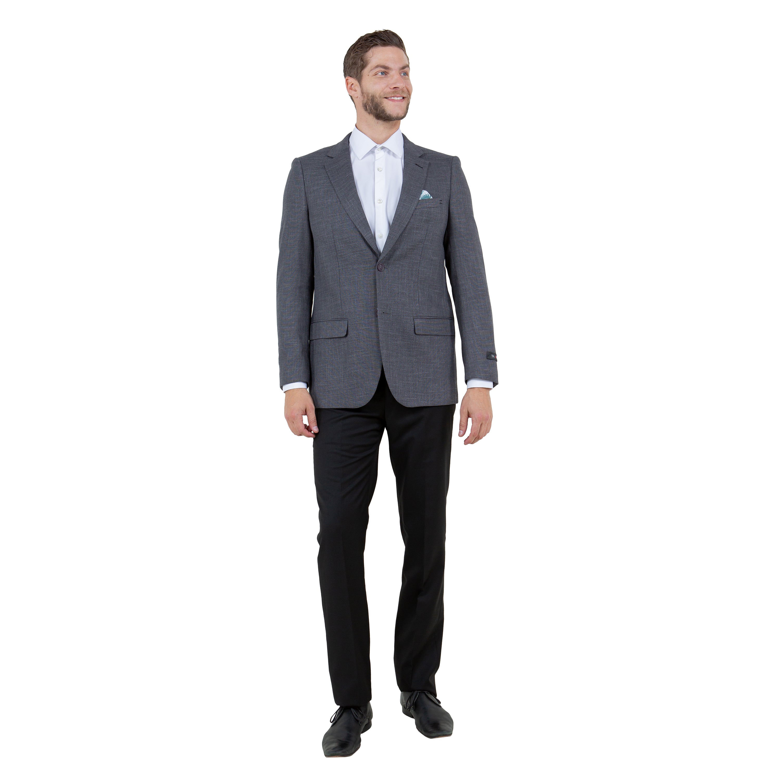 Mens Notch Lapel Blazer Only a Linen Look