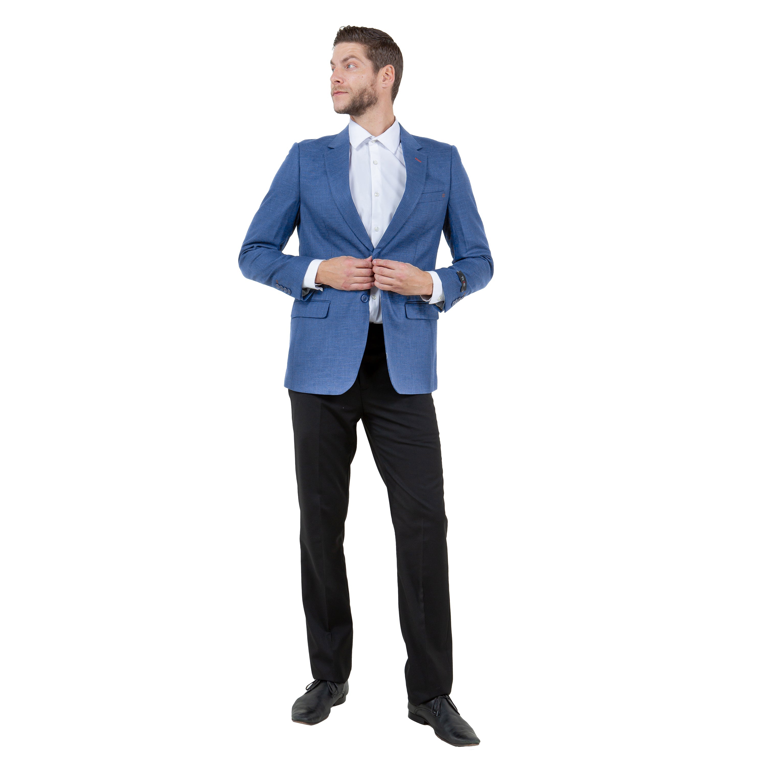 Mens Notch Lapel Blazer Only a Linen Look