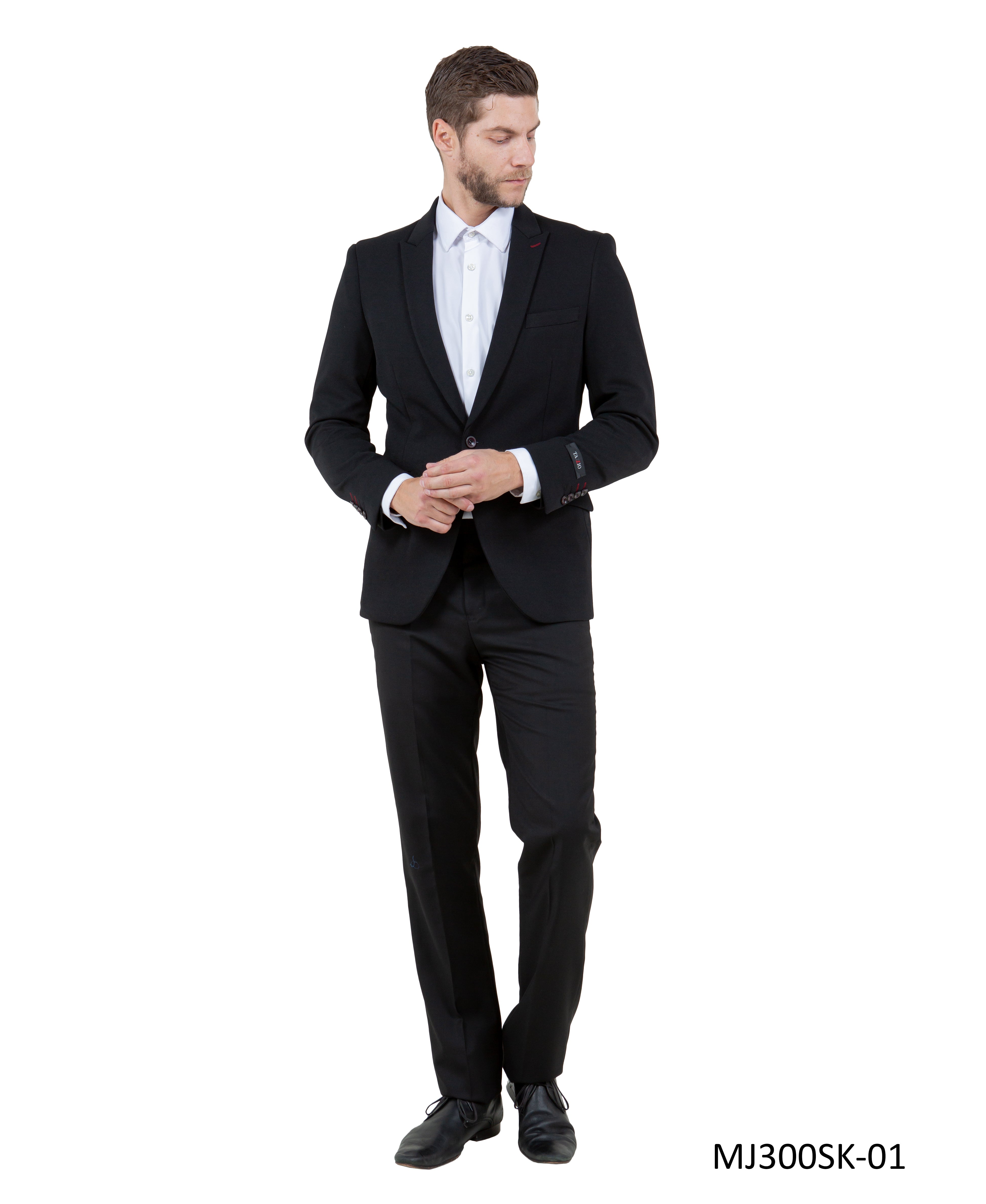 Mens Peak Lapel Blazer Only Solid Pattern