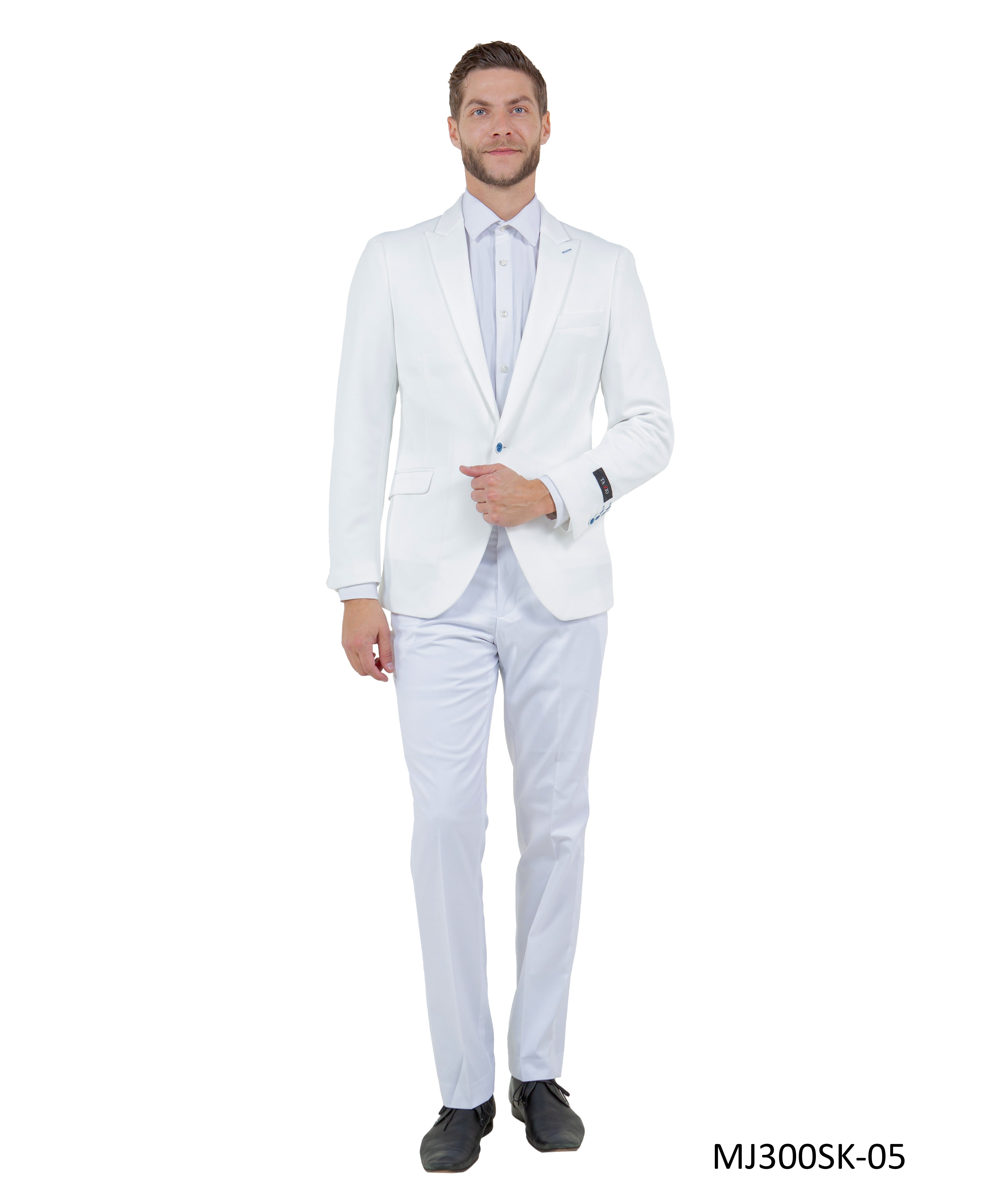 Mens Peak Lapel Blazer Only Solid Pattern