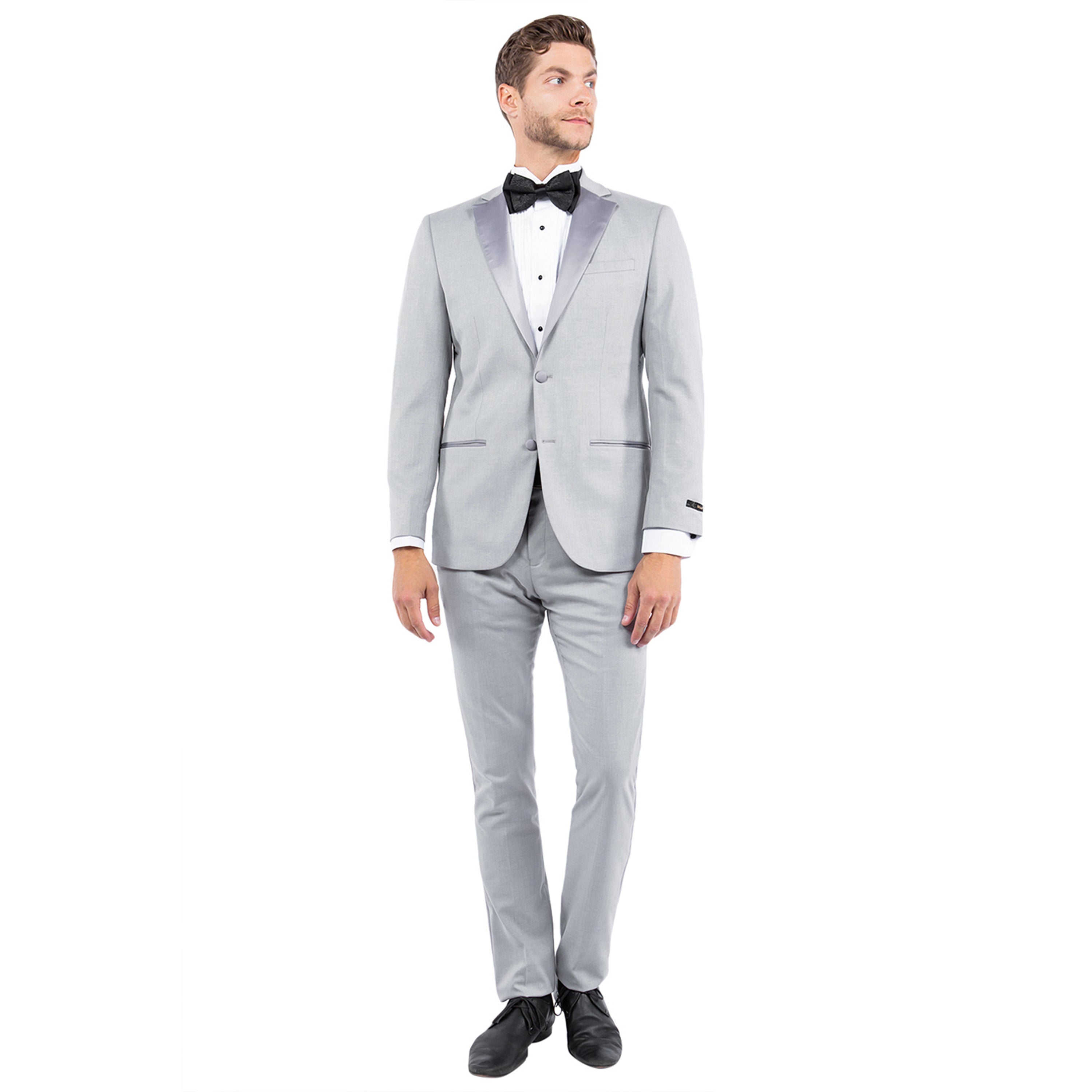 Men's Tailored-Fit Suits Separates Tuxedo Jacket w/ Notch Lapel