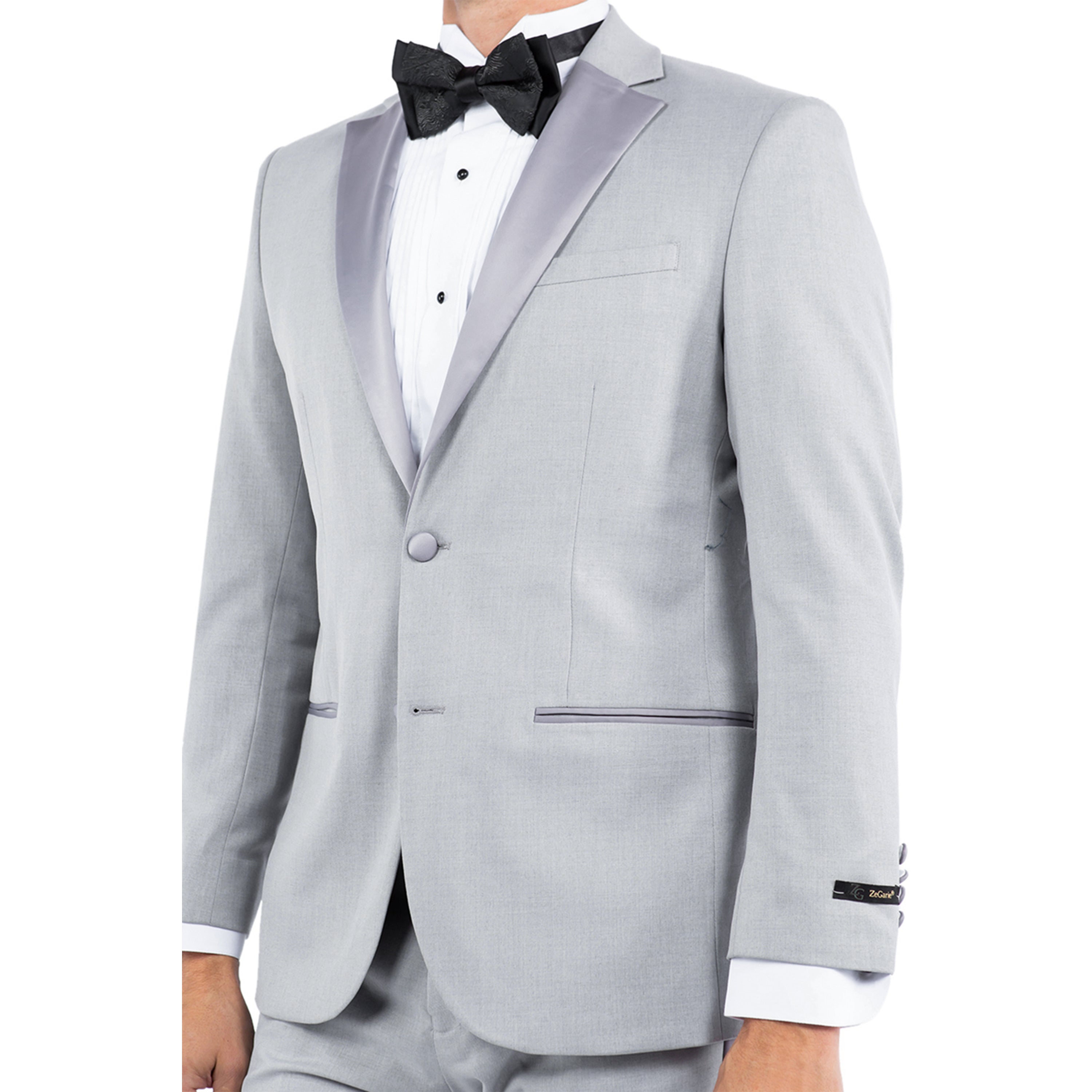 Men's Tailored-Fit Suits Separates Tuxedo Jacket w/ Notch Lapel