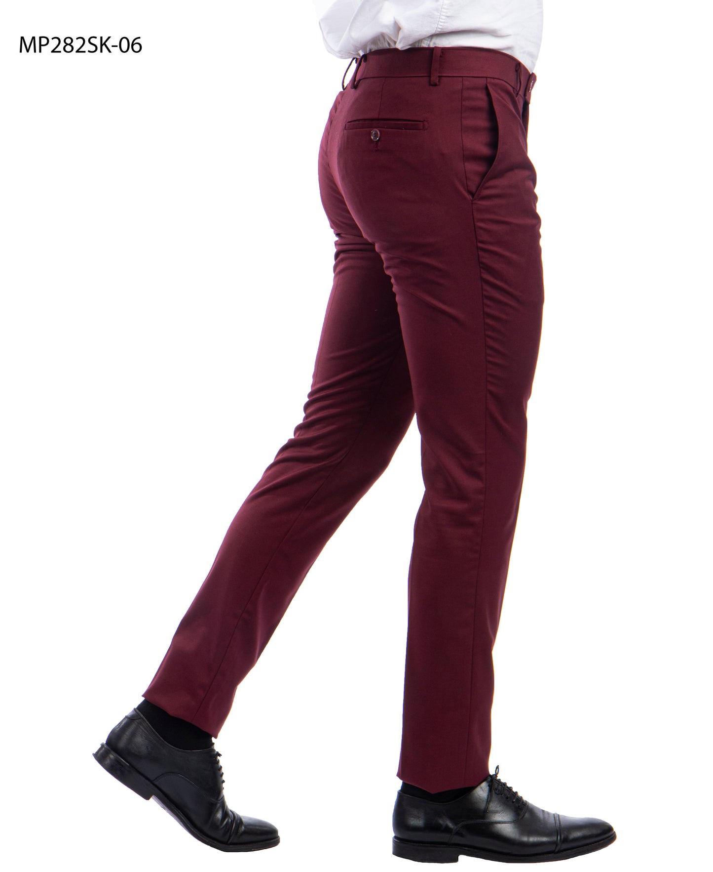 Sean Alexander Mens Burgundy Performance Stretch Dress Pants MP282SK-06
