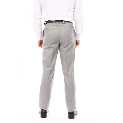 Zegarie Grey Mens Performance Stretch Wool Dress Pants MPW100-05