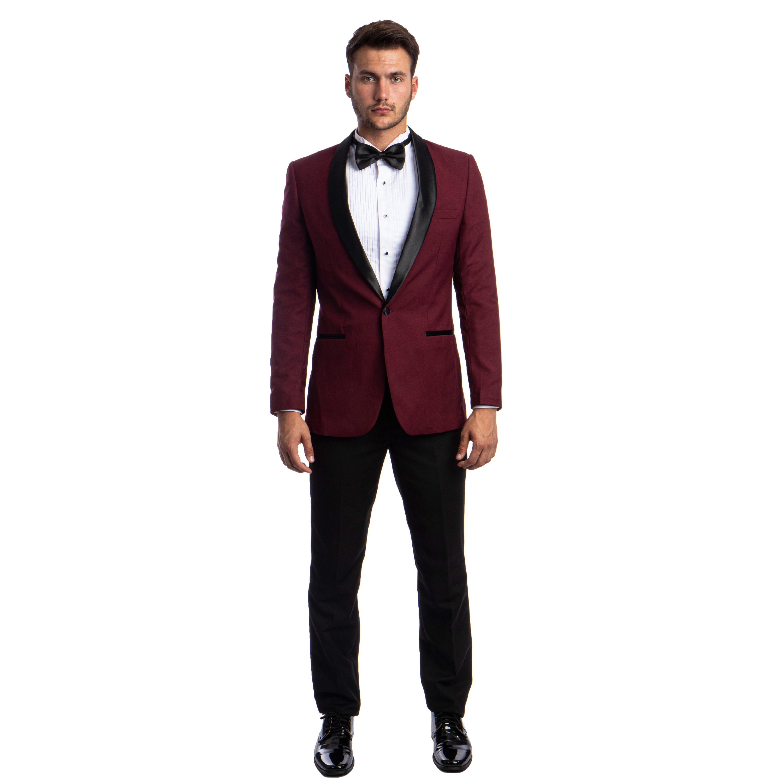 Men's 2pc Tuxedo Set W/ Satin Shawl Collar