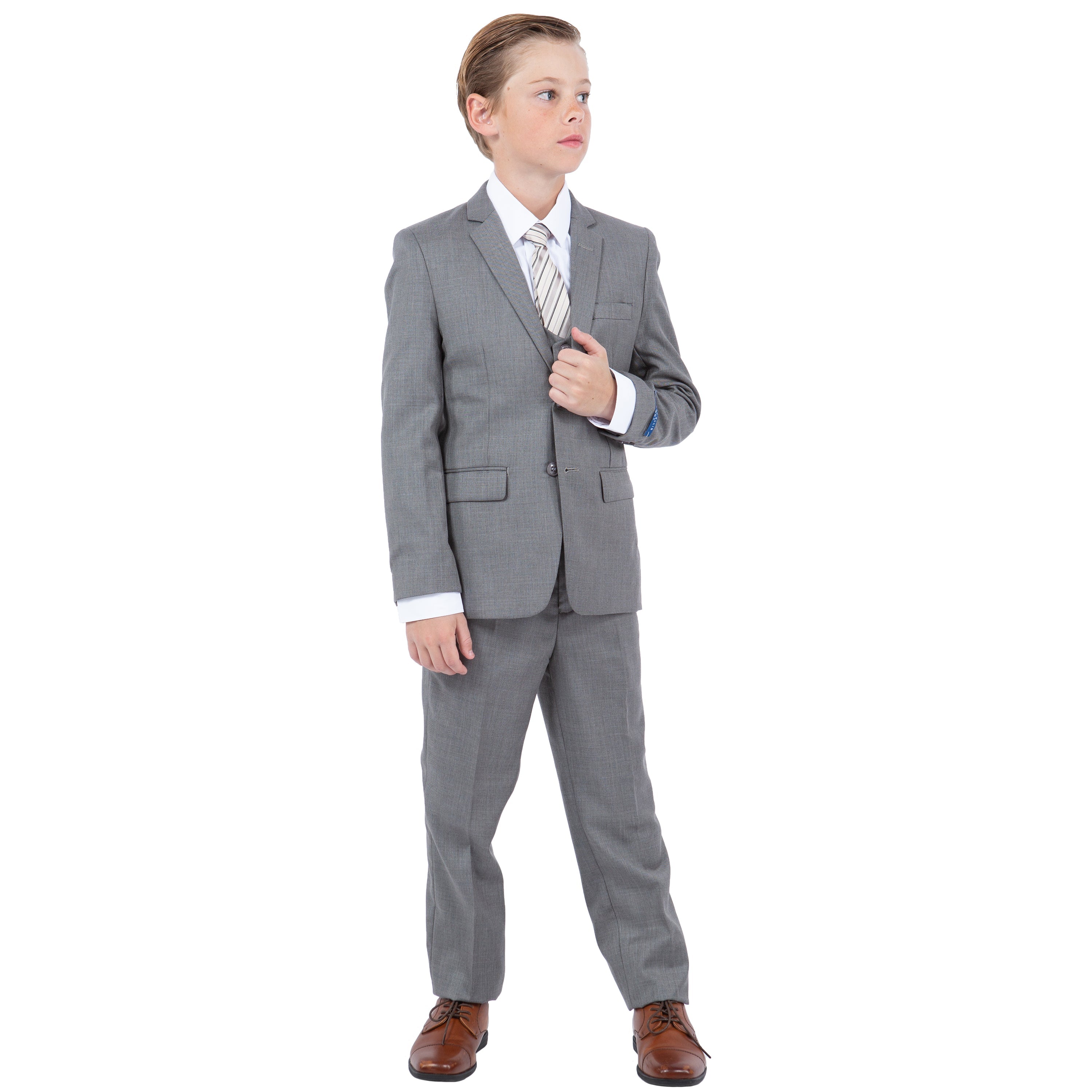 Perry Ellis Boy's Sharkskin 5pc Suit