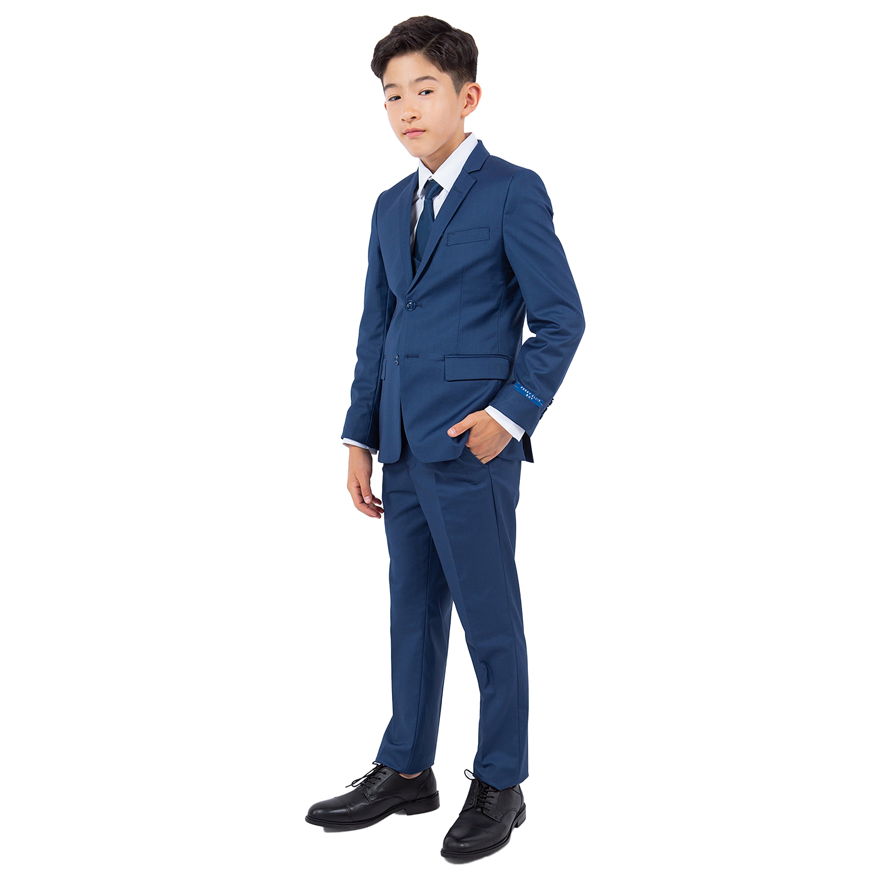 Perry Ellis Boy's 5pc Solid Suit