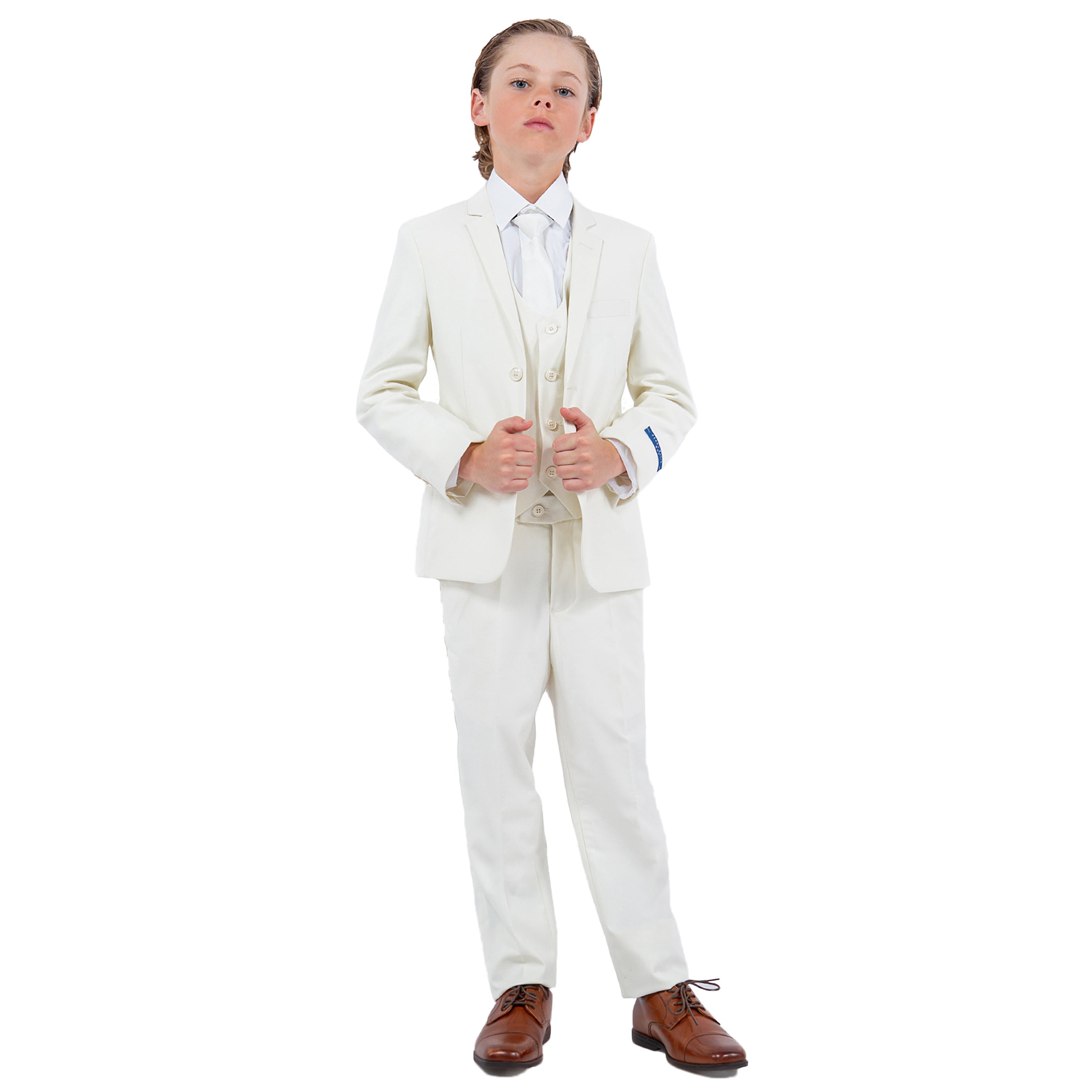 Perry Ellis Boy's 5pc Solid Suit