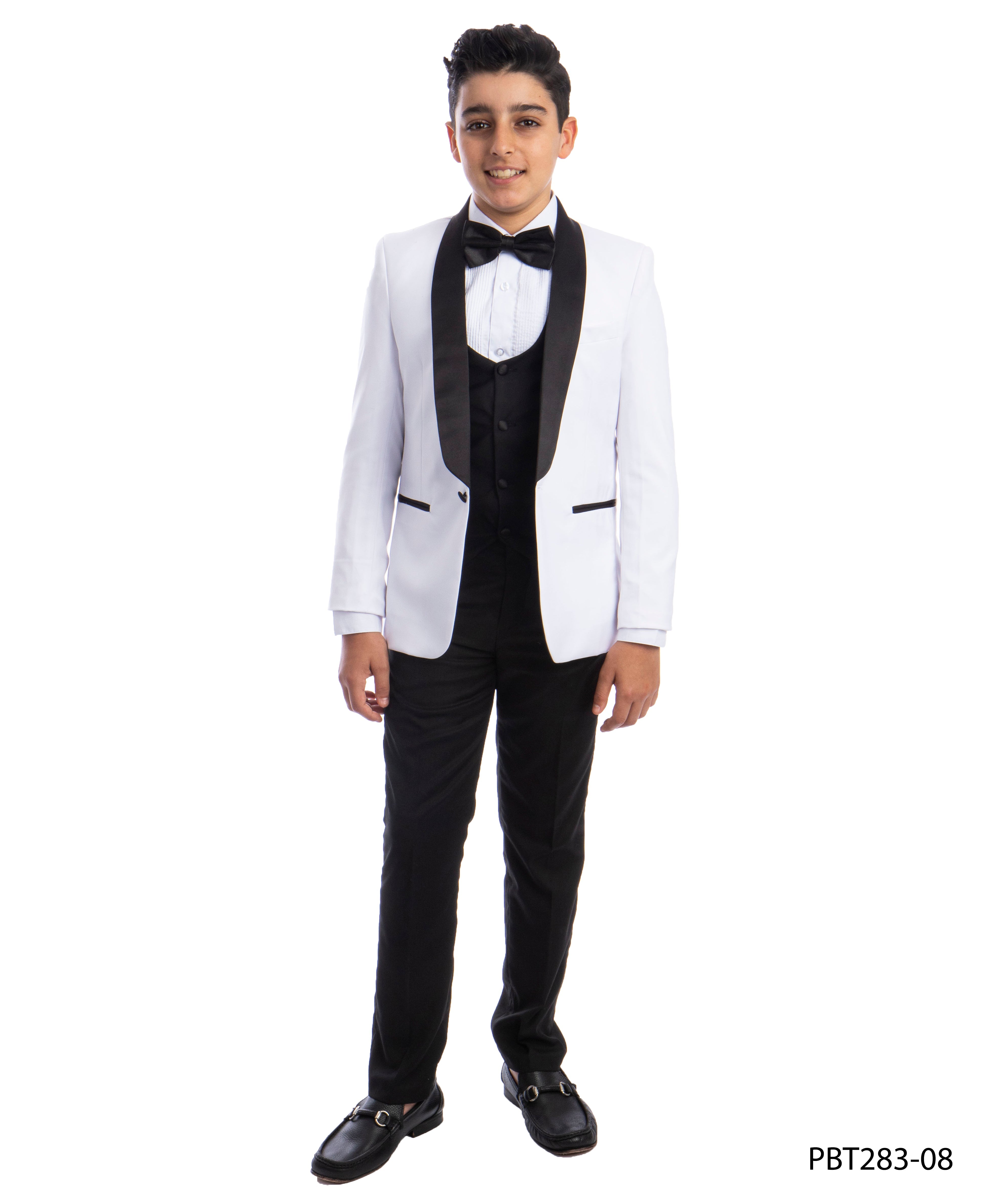 Perry Ellis Boy's 5pc Solid Tuxedo