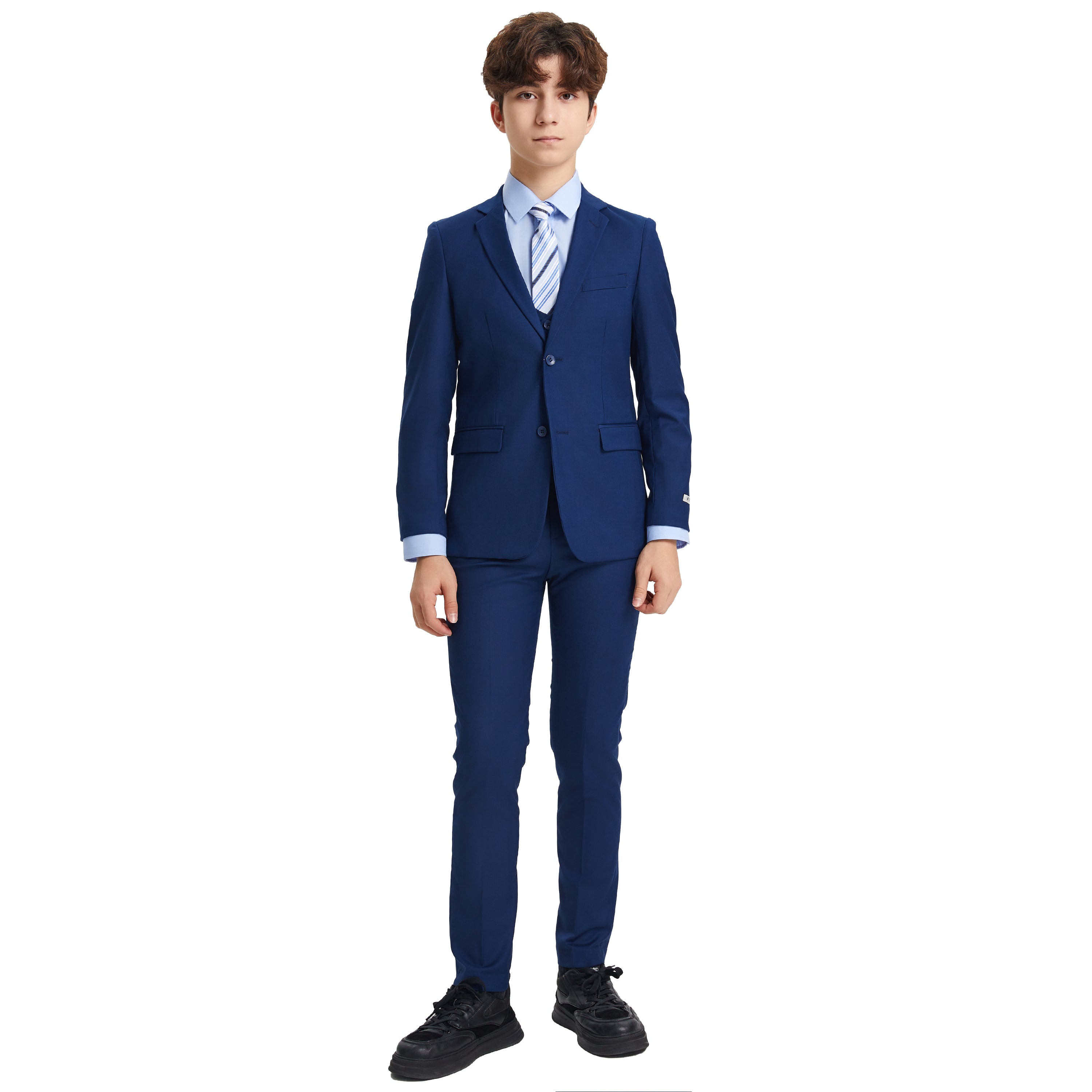 Stacy Adams Boy's 5pc Solid Suit