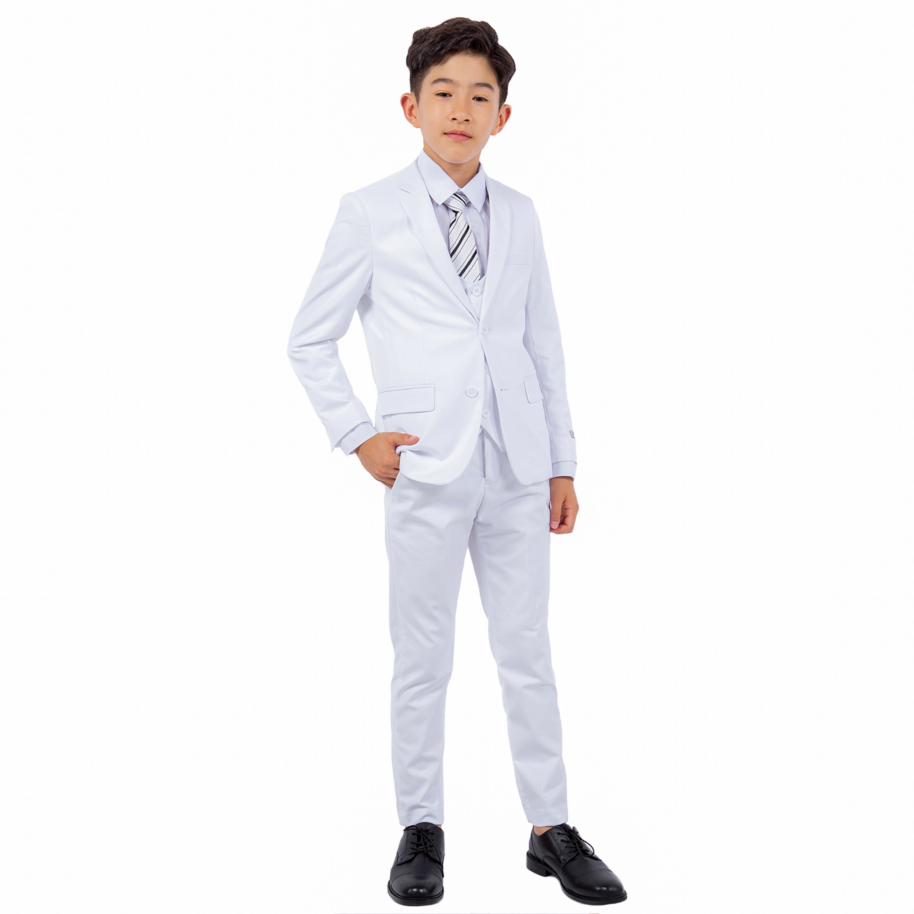 Stacy Adams Boy's 5pc Solid Suit