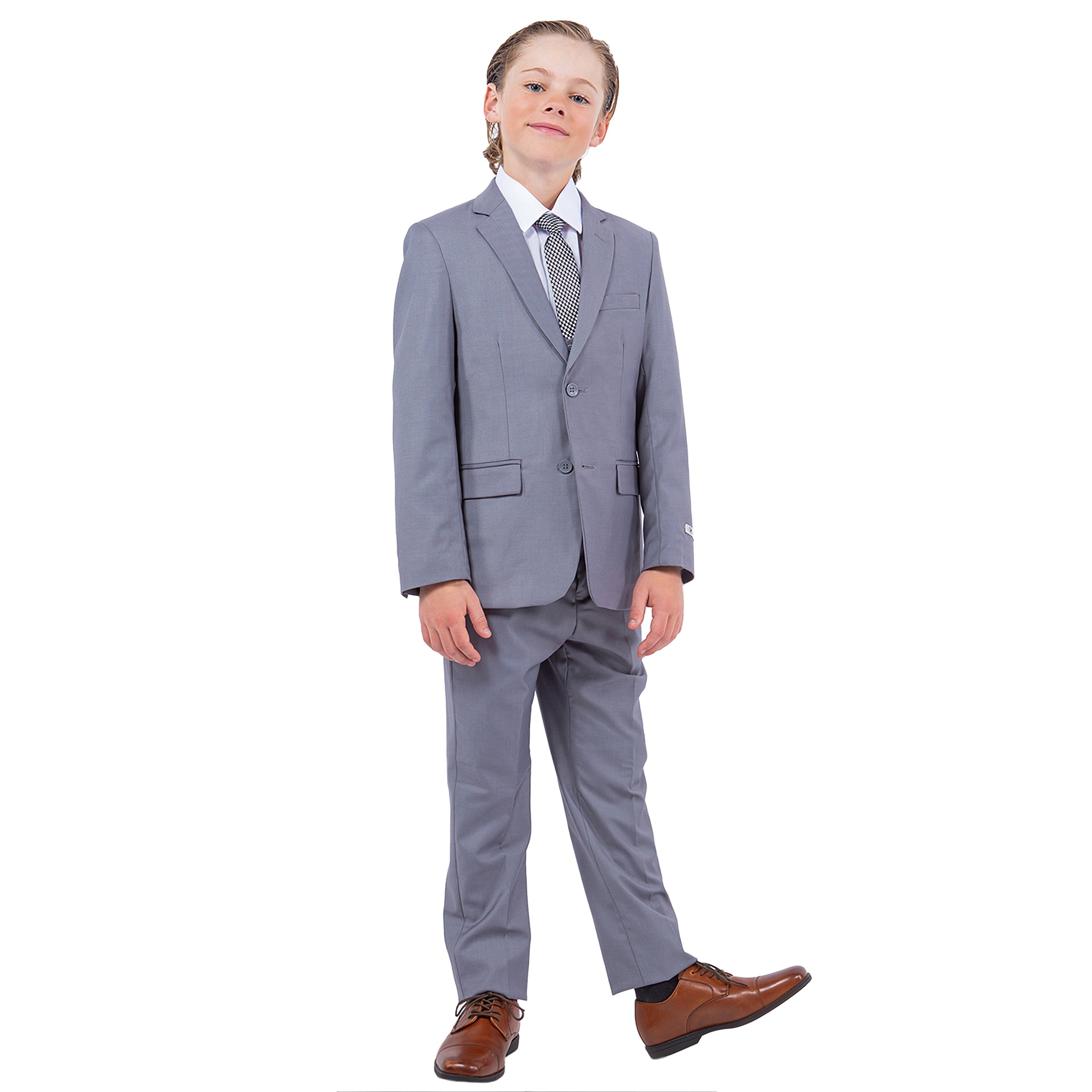 Stacy Adams Boy's 5pc Solid Suit