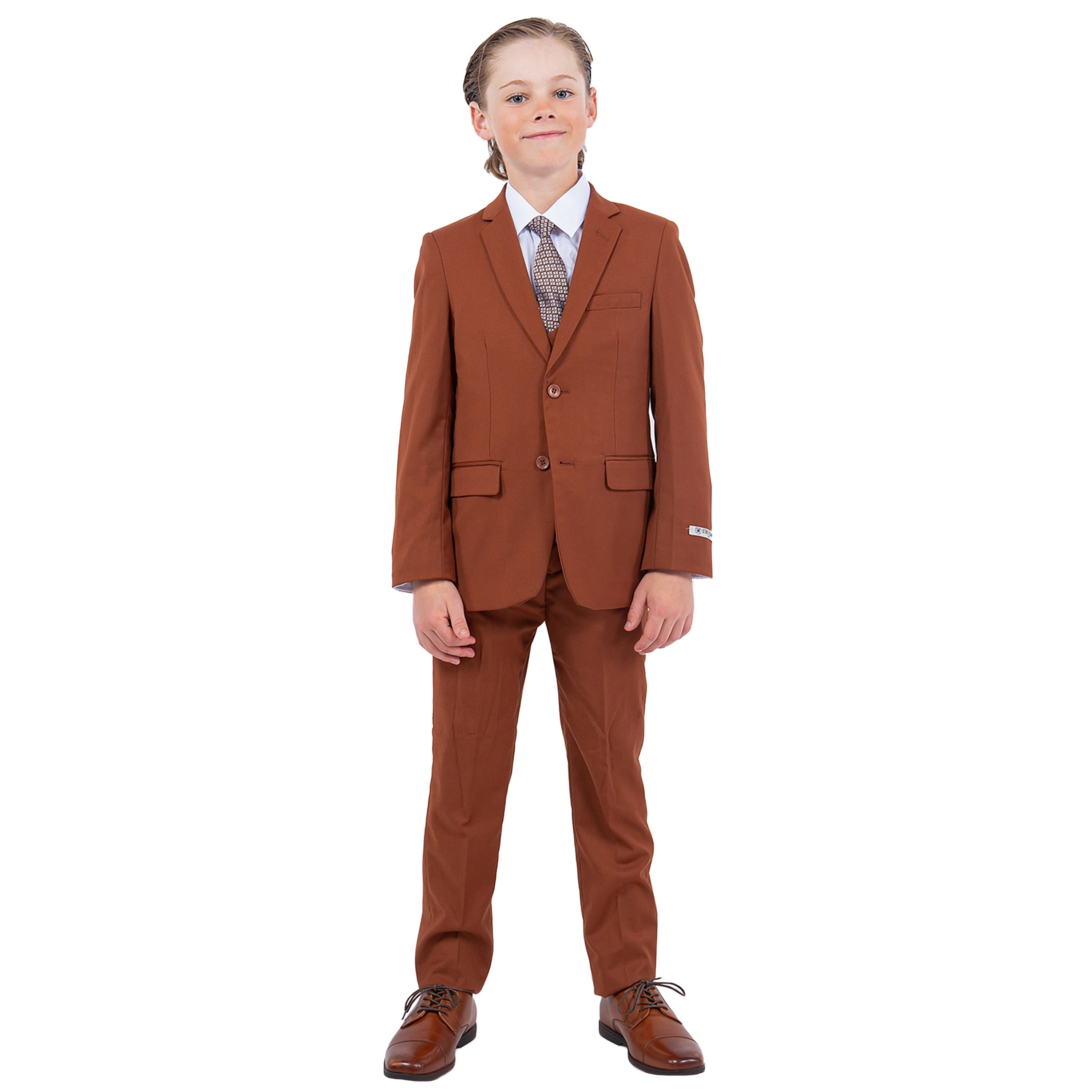 Stacy Adams Boy's 5pc Solid Suit