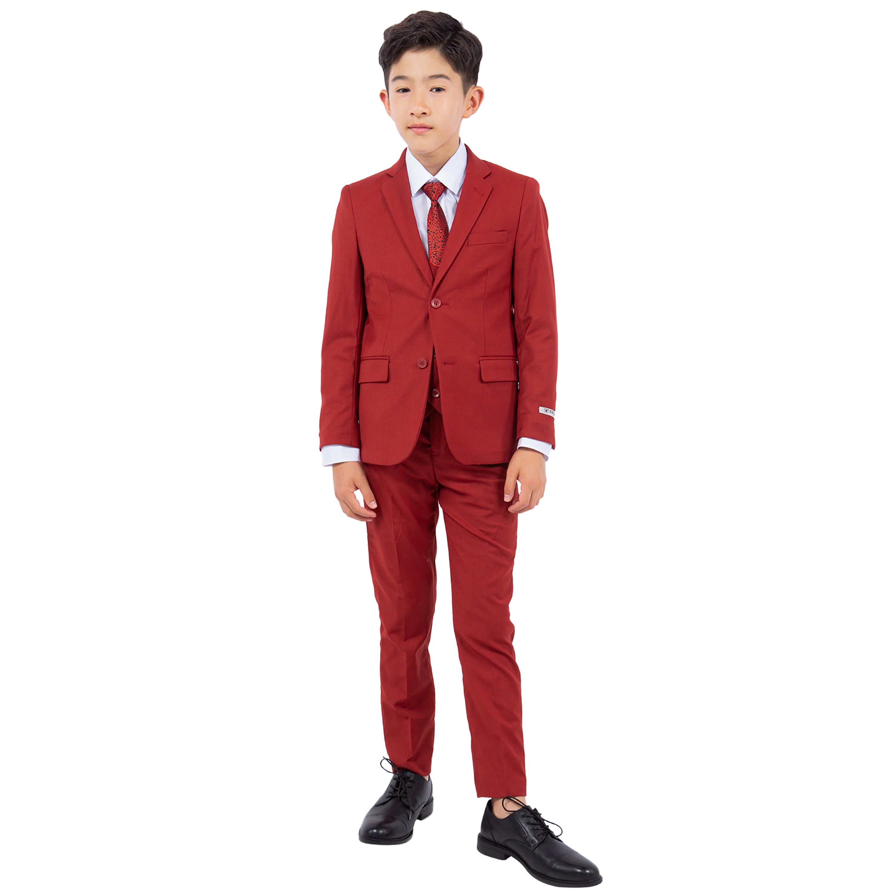 Stacy Adams Boy's 5pc Solid Suit