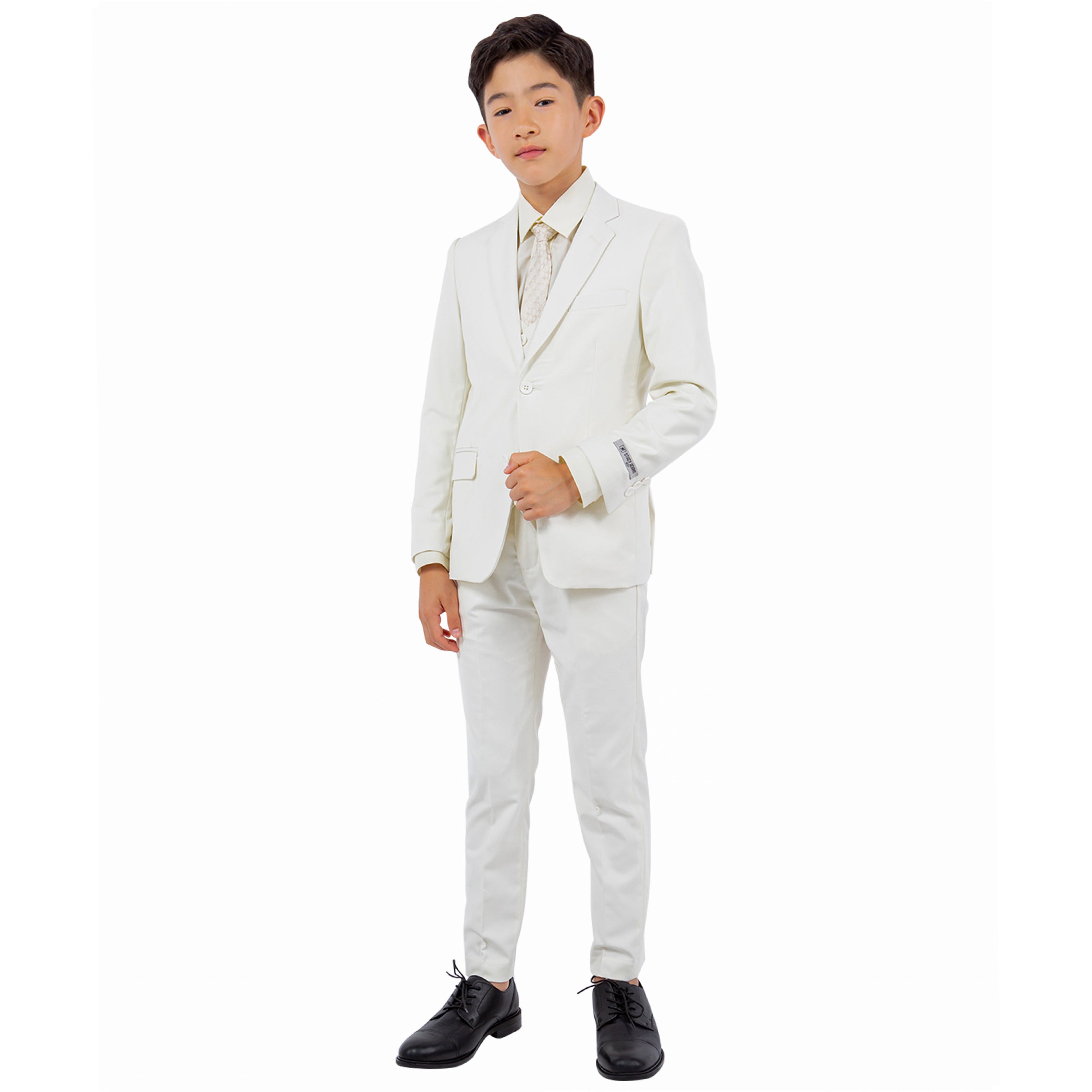 Stacy Adams Boy's 5pc Solid Suit