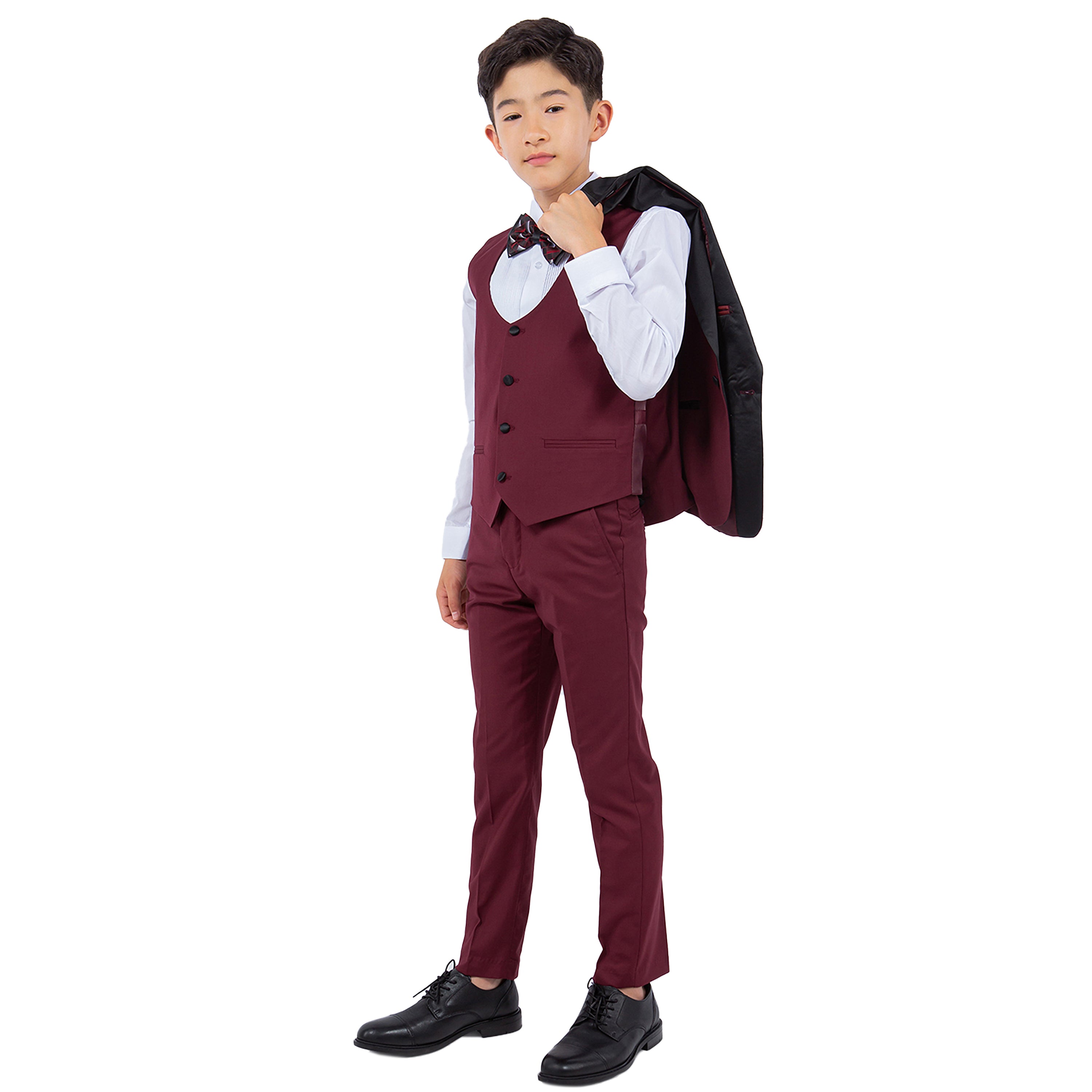 Stacy Adams Burgundy 5 pc Tuxedo