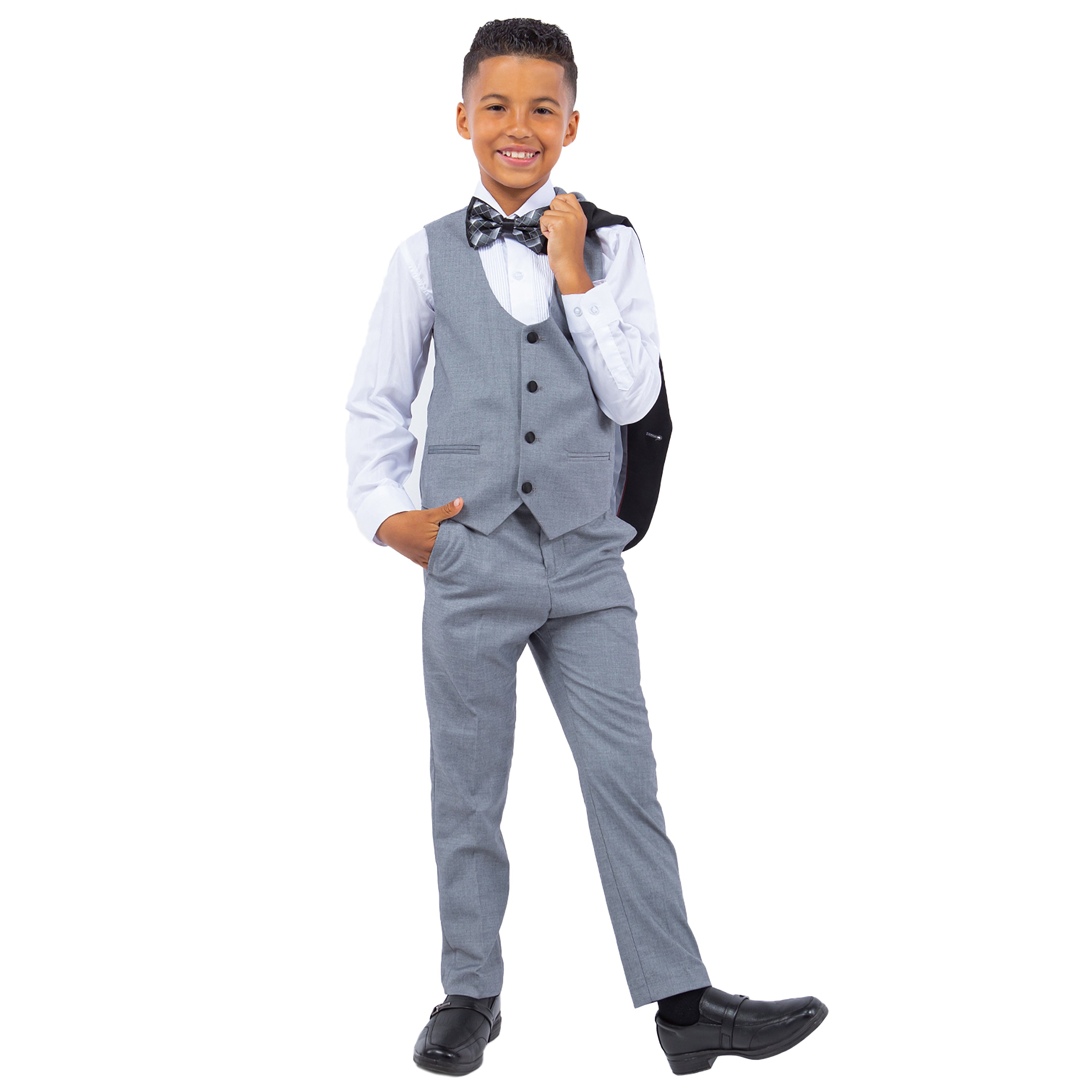 Stacy Adams Medium Grey 5 pc Tuxedo