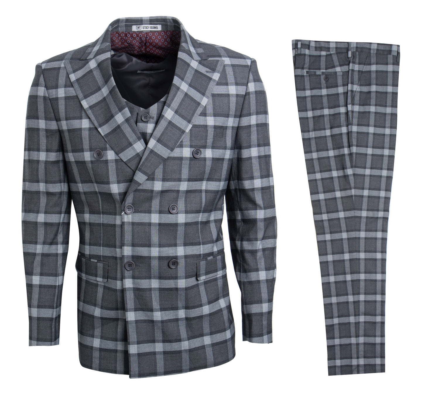 Black / Grey Stacy Adams Suits SM103H1-01