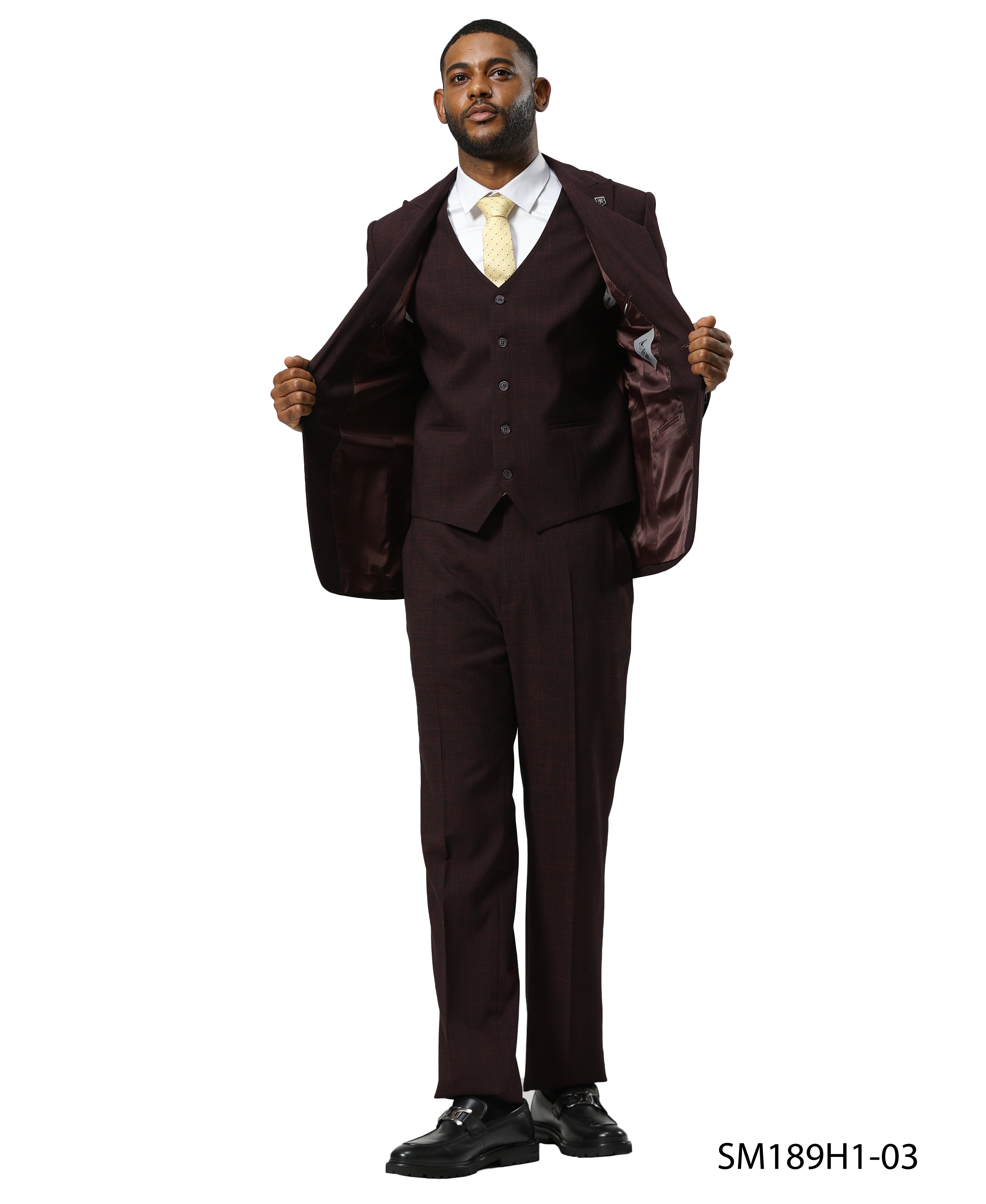 Mens-suit Tattersall Pattern by Stacy Adams