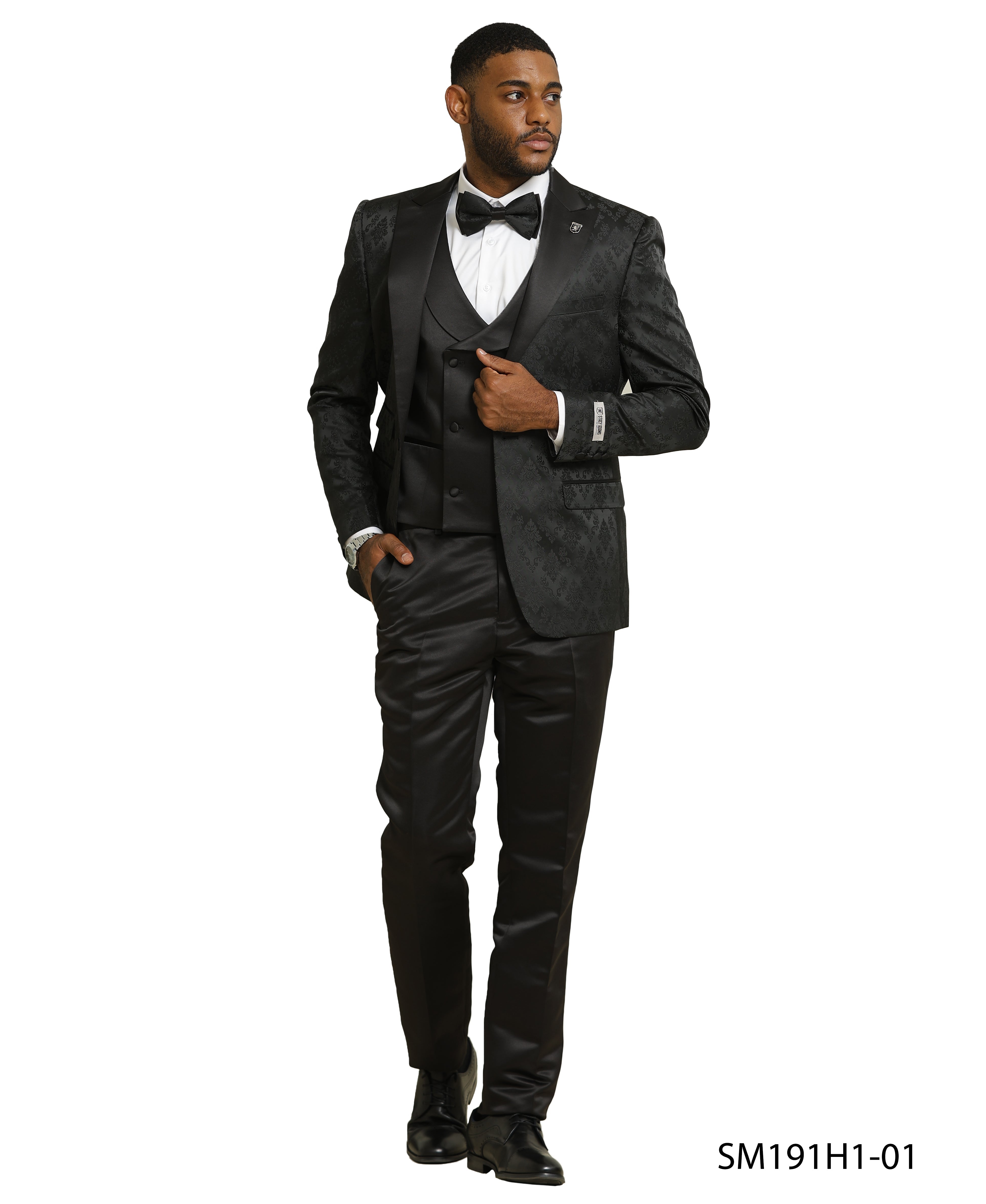 Mens-suit Satin Peak Lapel by Stacy Adams