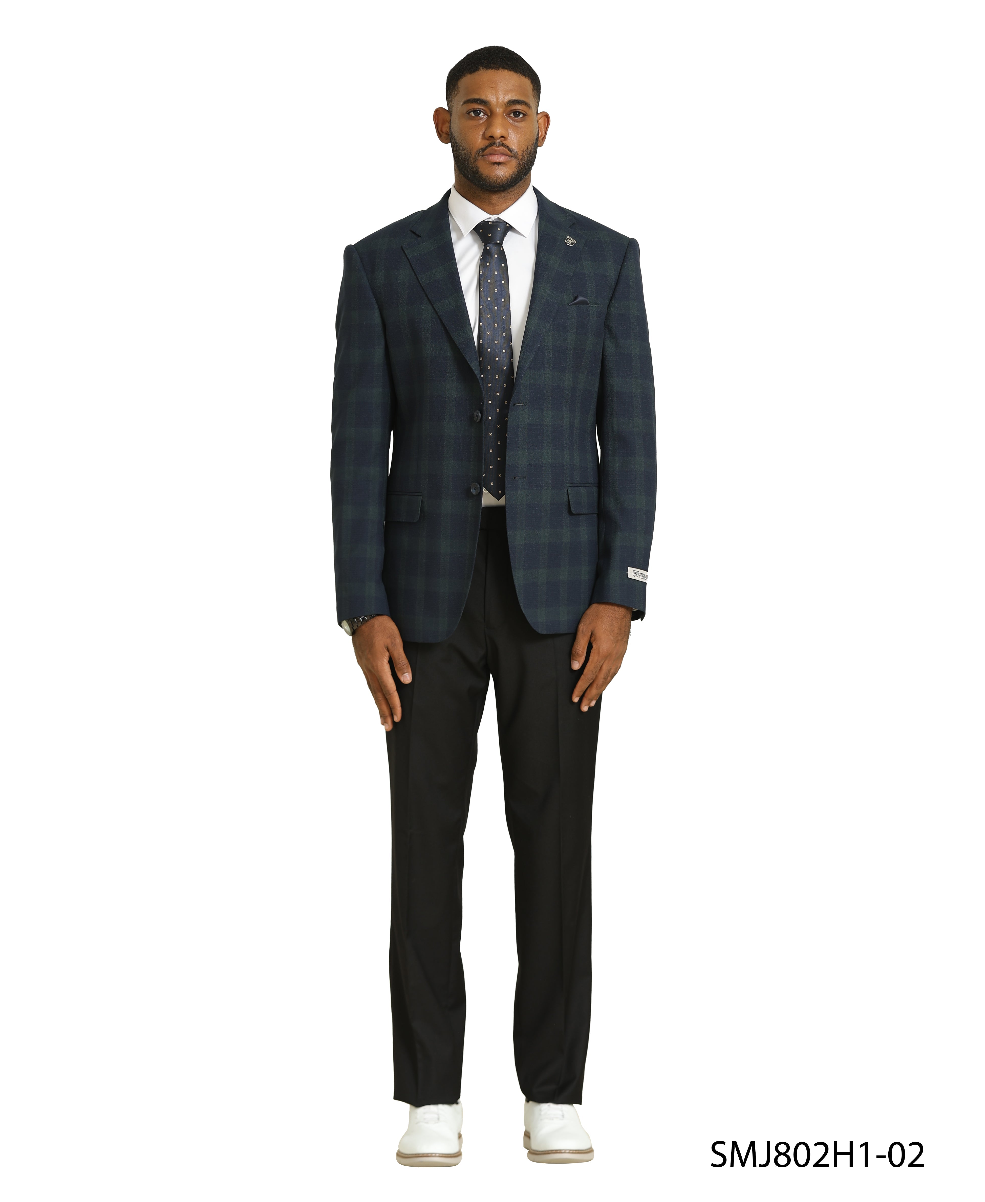 Mens-jacket Windowpane by Stacy Adams