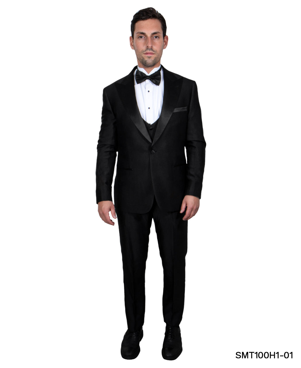 Stacy Adams One-Button Tuxedo Jacket with Satin Peak Lapel