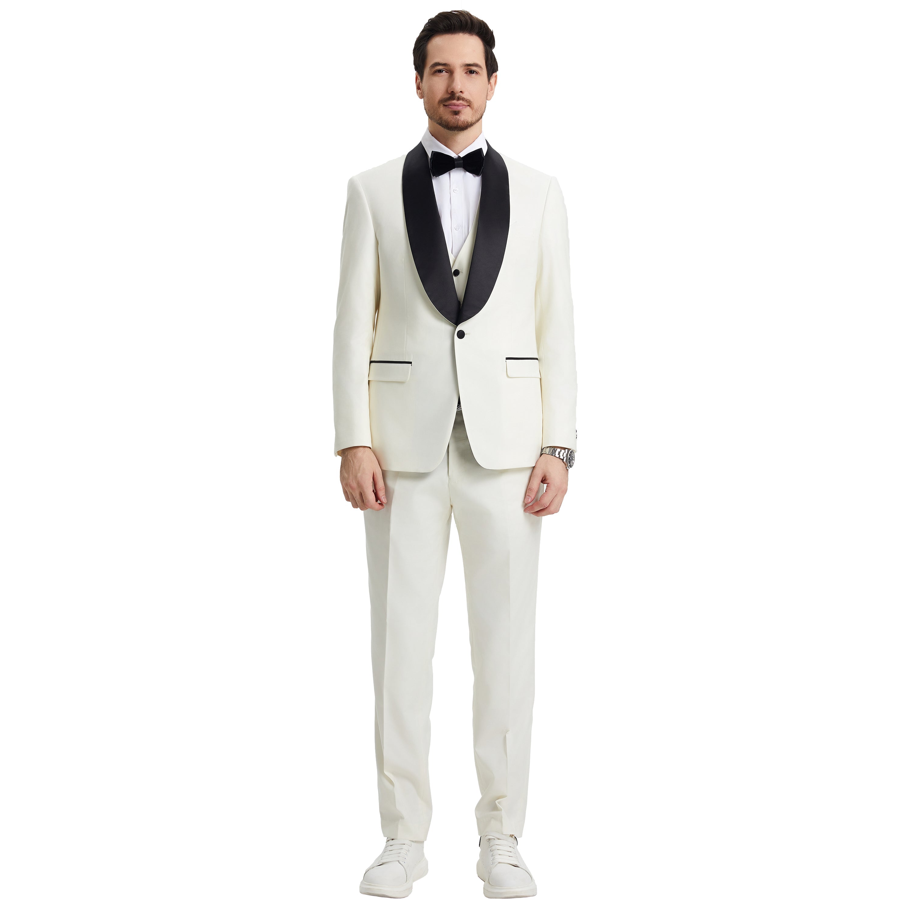 Men's Stacy Adams Hybrid-Fit 3pc Tuxedo Set