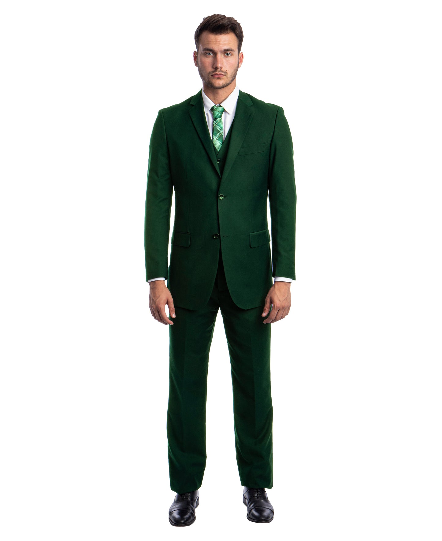 Mens Green 2pc Modern Fit Suit M202-20