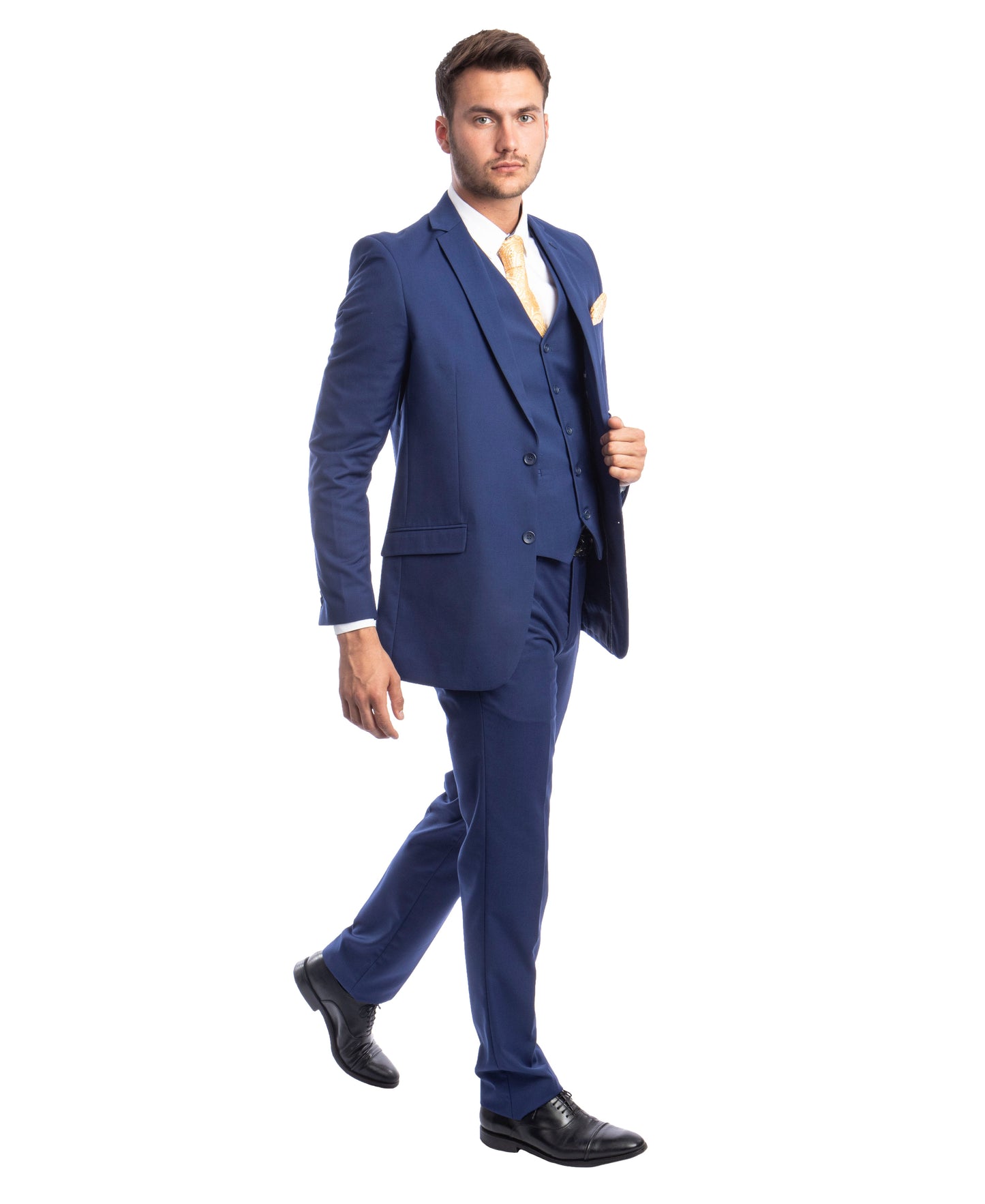 Mens Blue 3pc Hybrid Fit Suit M231H