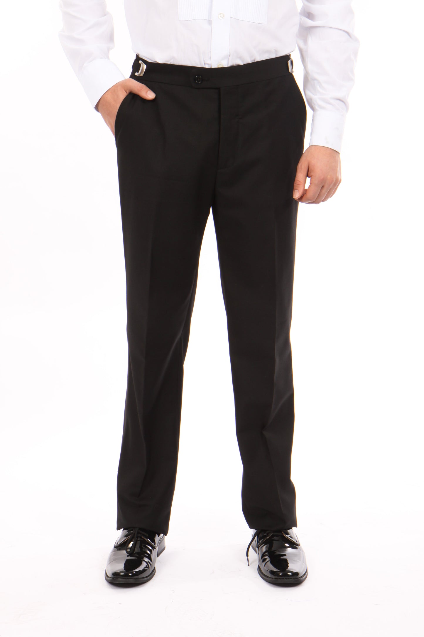 Bryan Michaels Mens Black Tuxedo Dress Pants MP106H-01