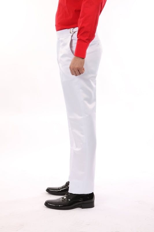 Bryan Michaels Mens White Tuxedo Dress Pants MP108H-02