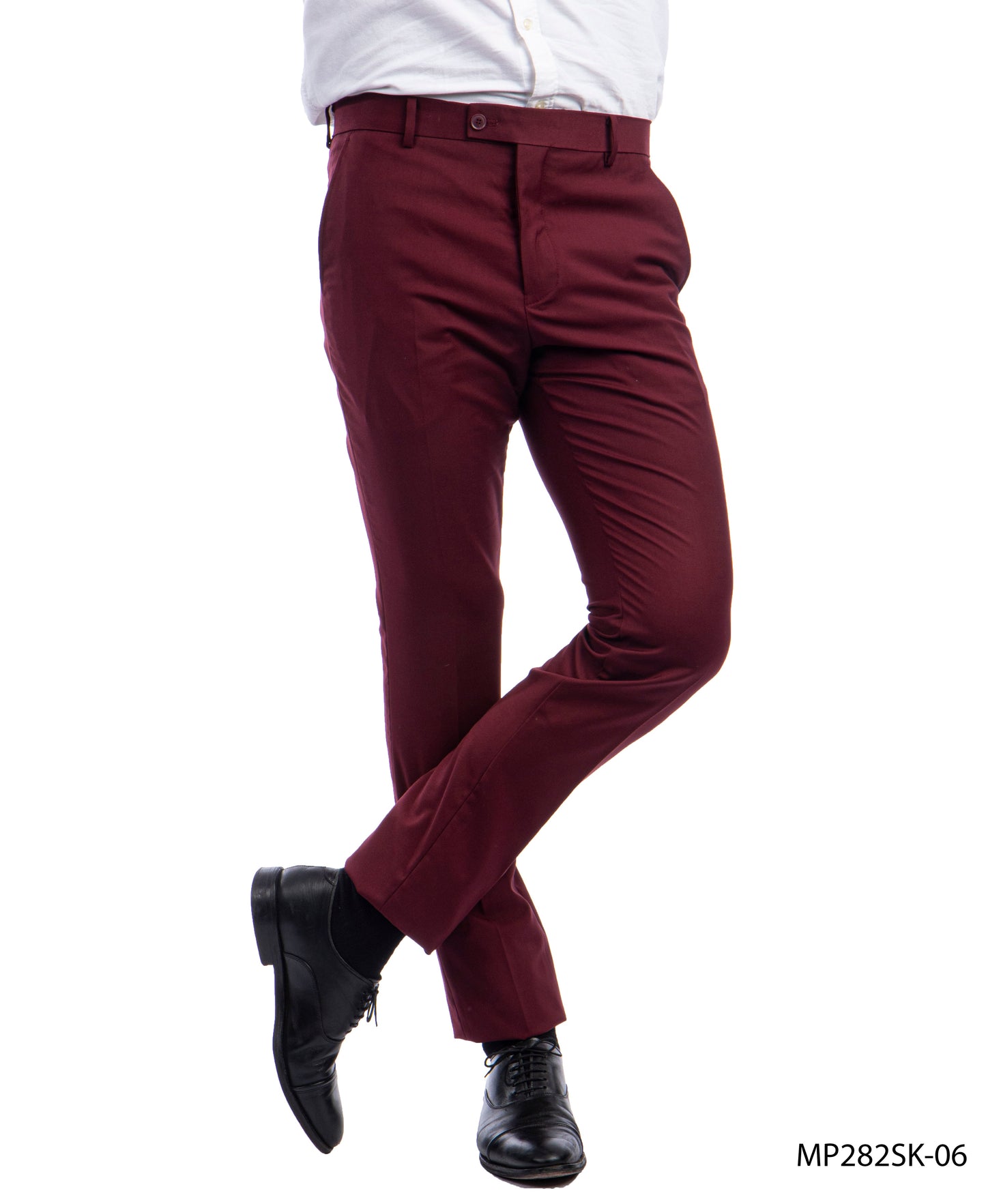 Sean Alexander Mens Burgundy Performance Stretch Dress Pants MP282SK-06